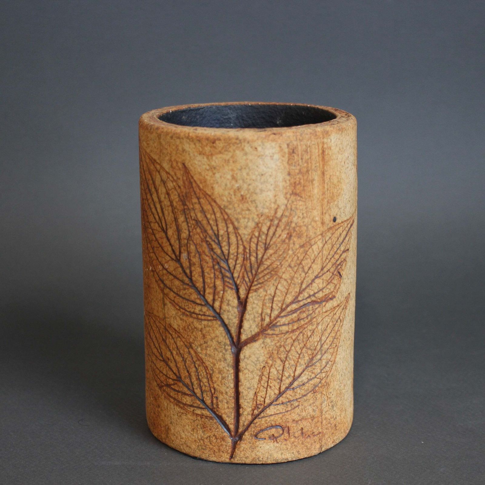 French Stoneware Vase By Ramonde Leduc (Circa 1960s 70s)