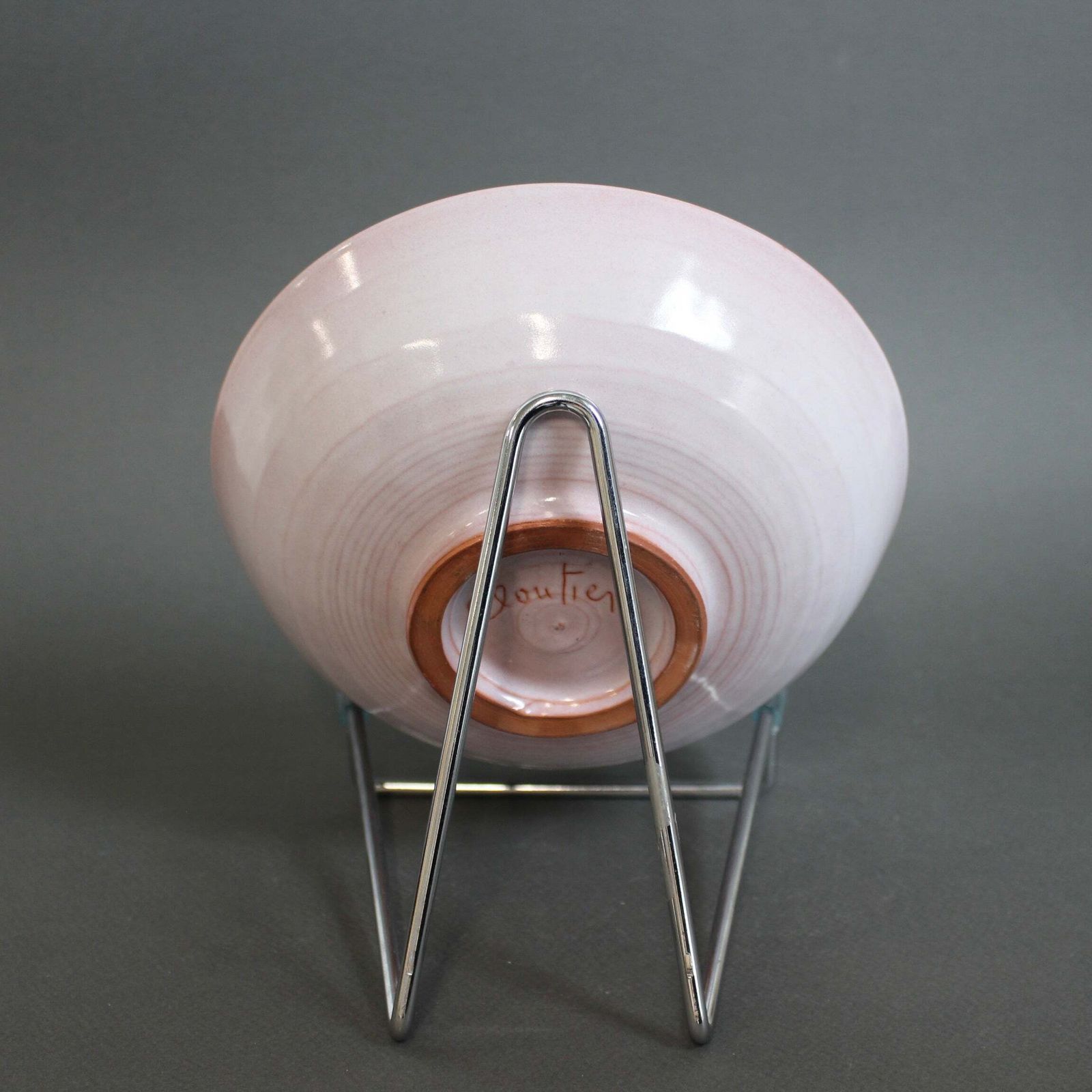 French Ceramic Decorative Bowl By The Cloutier Brothers (Circa 1970s) photo 480.0