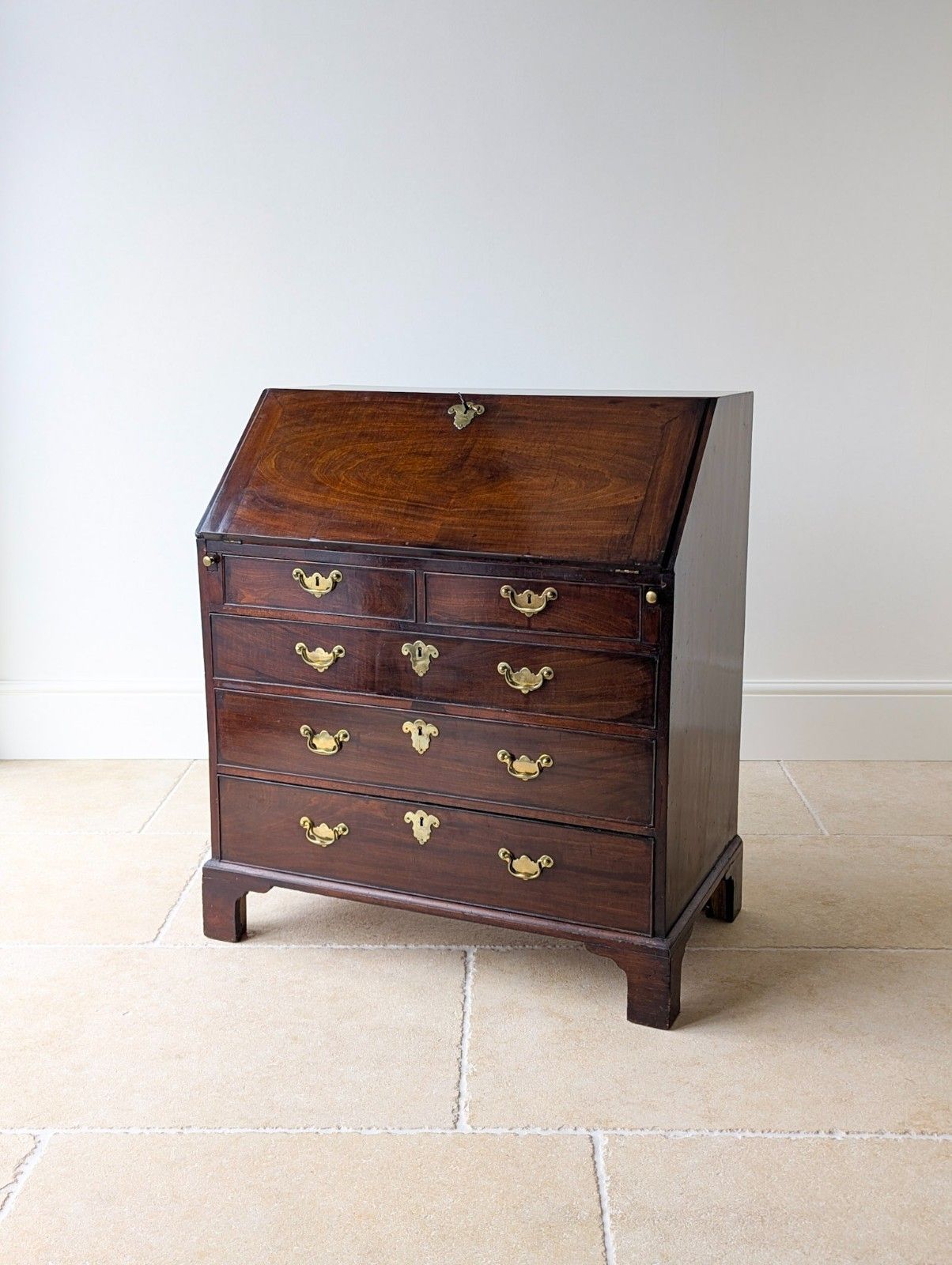 Antique George III Mahogany Bureau C.1770 photo for sale