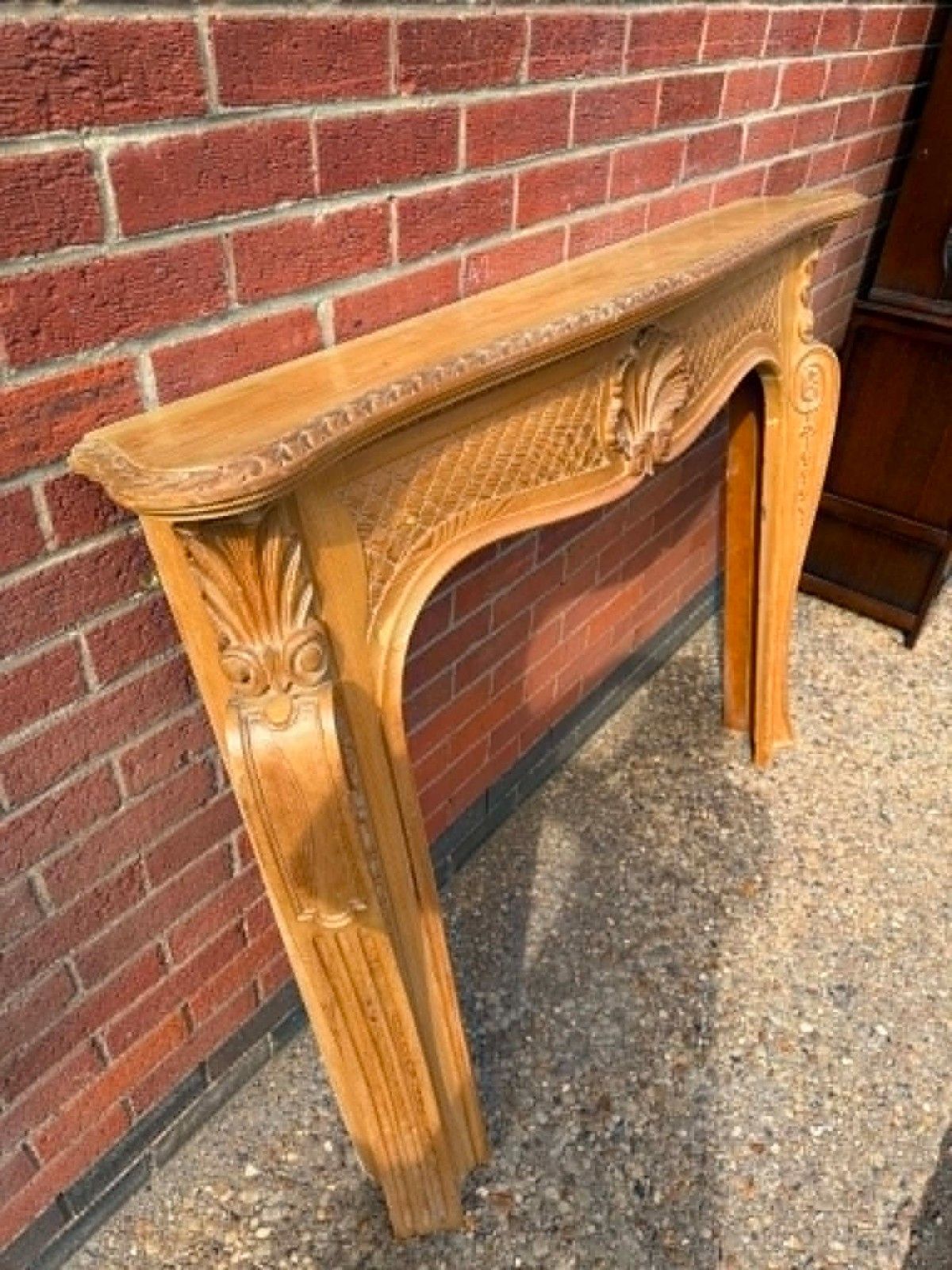 French  Carved Wooden Fire Surround Ready To Be Upcycled photo Home Fixtures