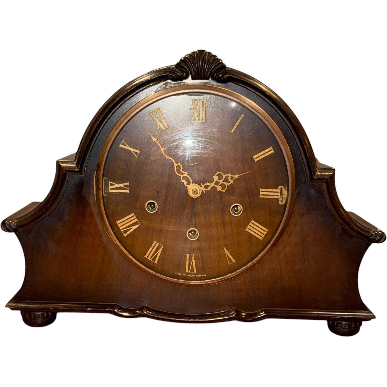 Vintage Smiths Winchester Mantel Clock Westminster Chime Mid Century Clock photo Home Decor