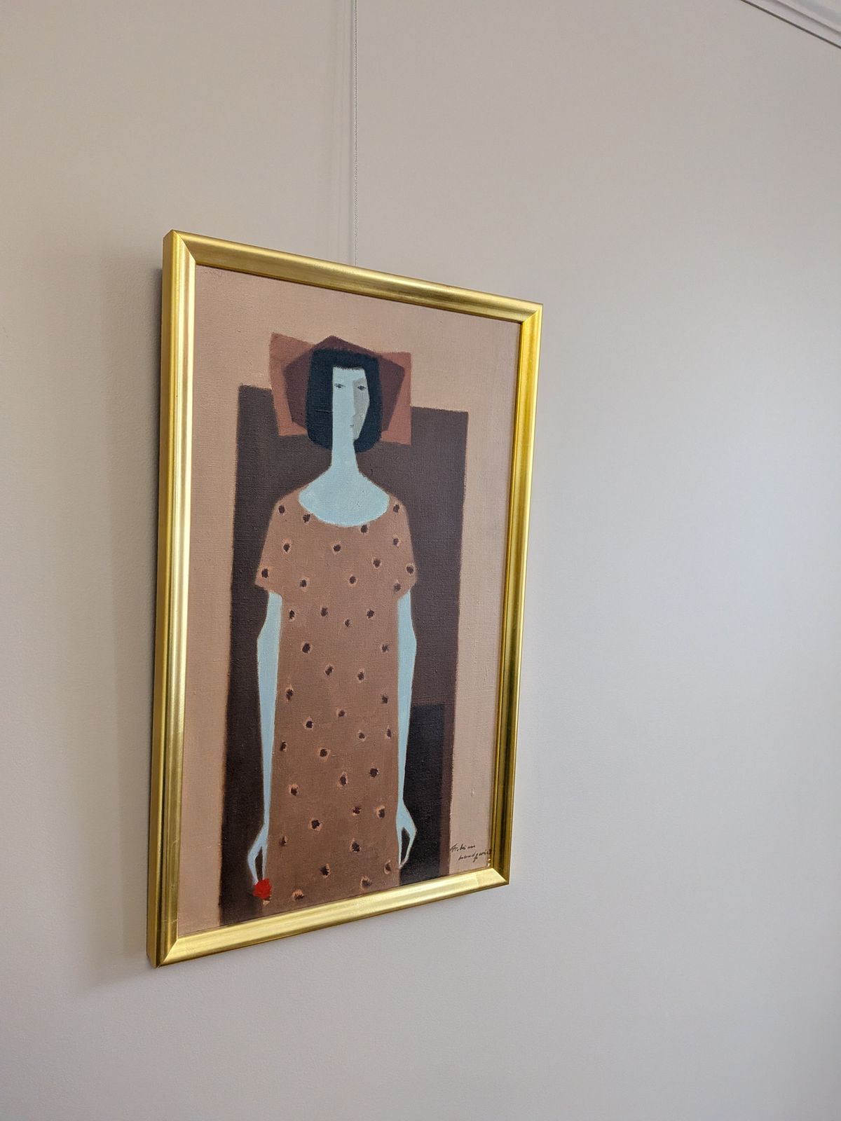 Woman With A Red Flower Oil Painting photo 1062.0