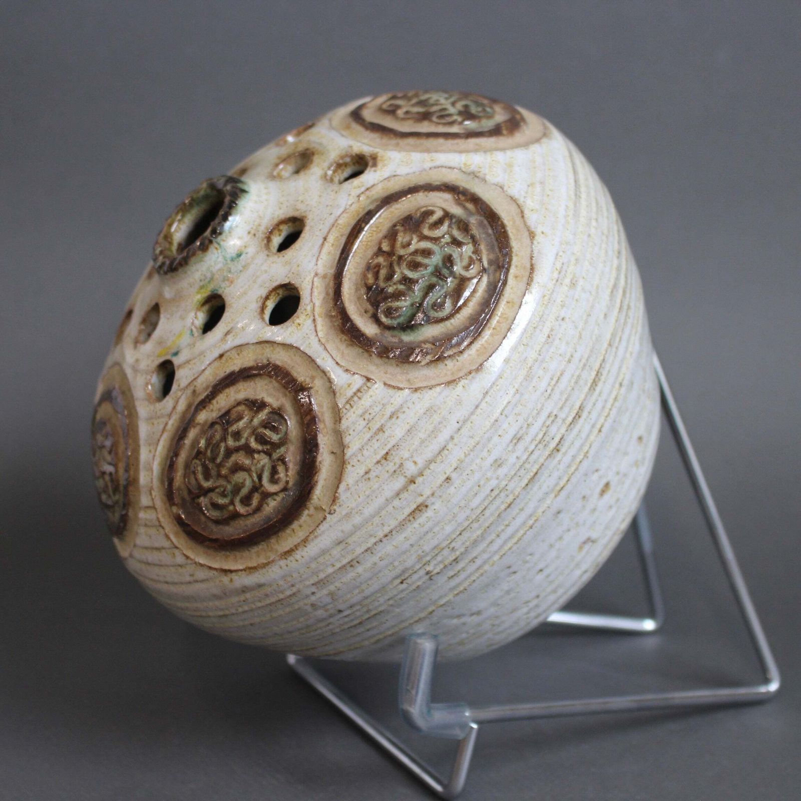 photo furniture Vintage French Ceramic Flower Holder By Marcel Giraud (Circa 1960s)