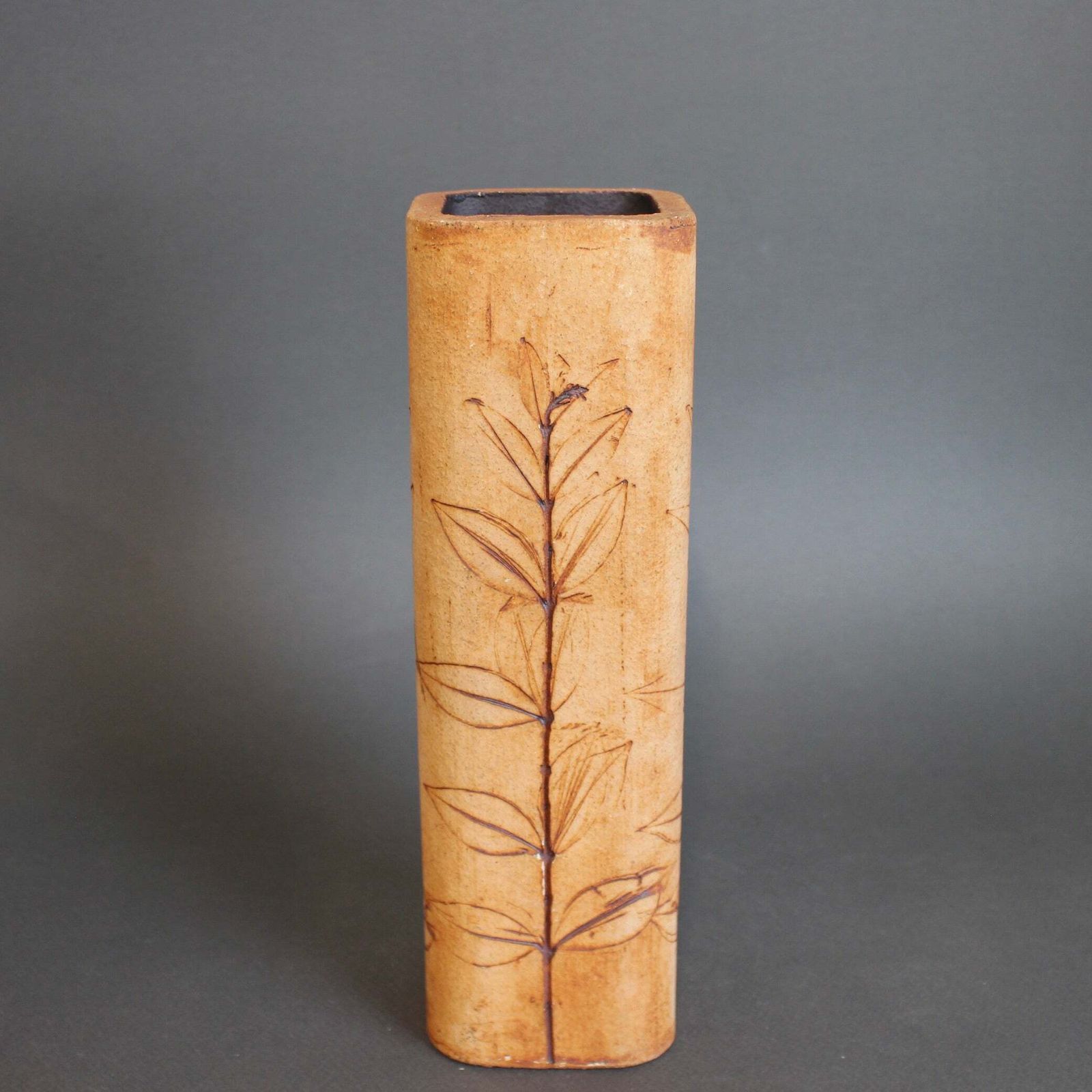 French Stoneware Vase By Raymonde Leduc (Circa 1960s 70s) photo for sale