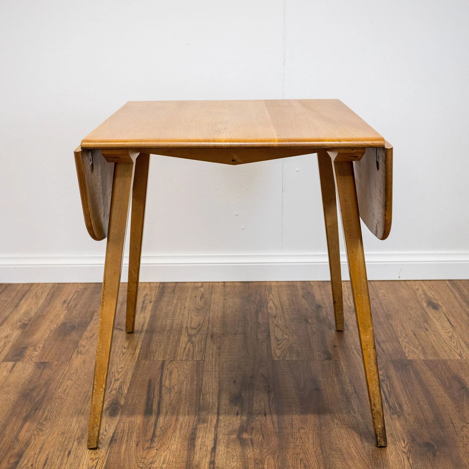 Ercol Blonde Elm Windsor Drop Leaf Dining Table Model 492 photo Furniture