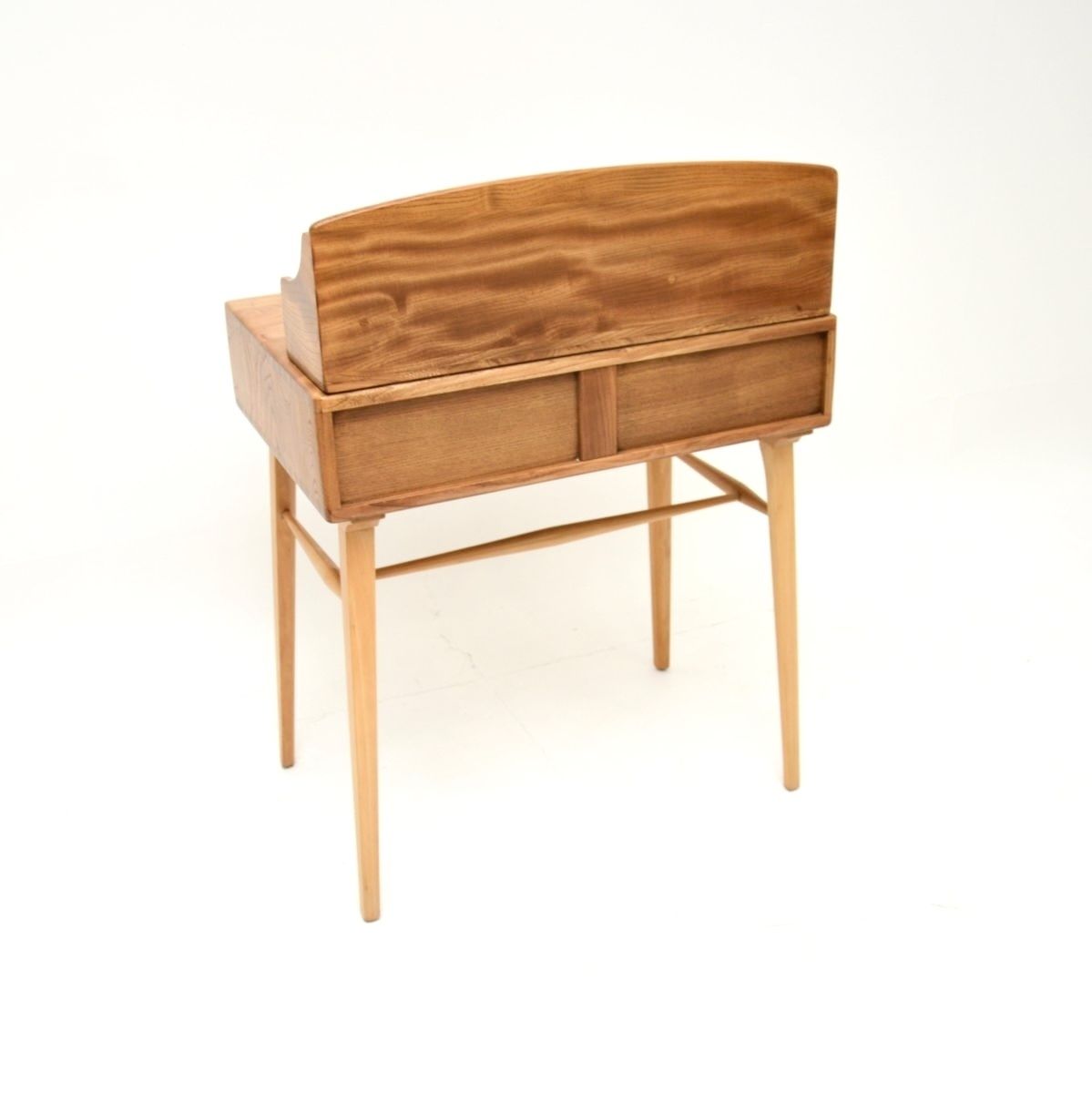 photo for sale Vintage Ercol Writing Desk In Solid Elm