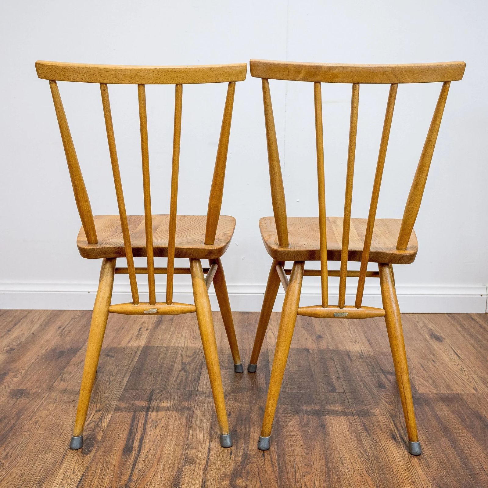 photo furniture Ercol Model 391 Blue Label Elm And Beech Dining Chairs – Set Of 4