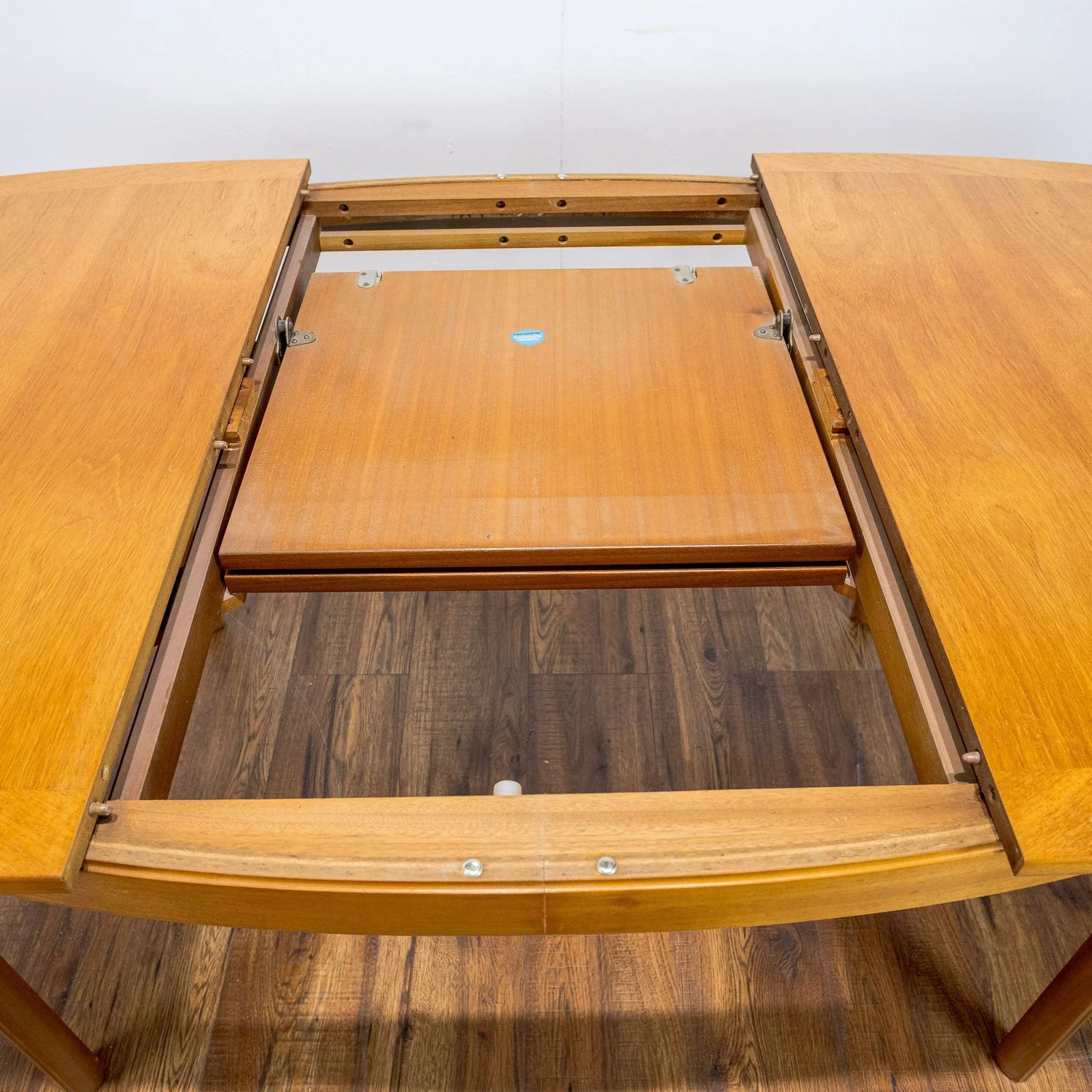 Nathan Teak Oval Extending Dining Table And 4 Chairs photo vinterior