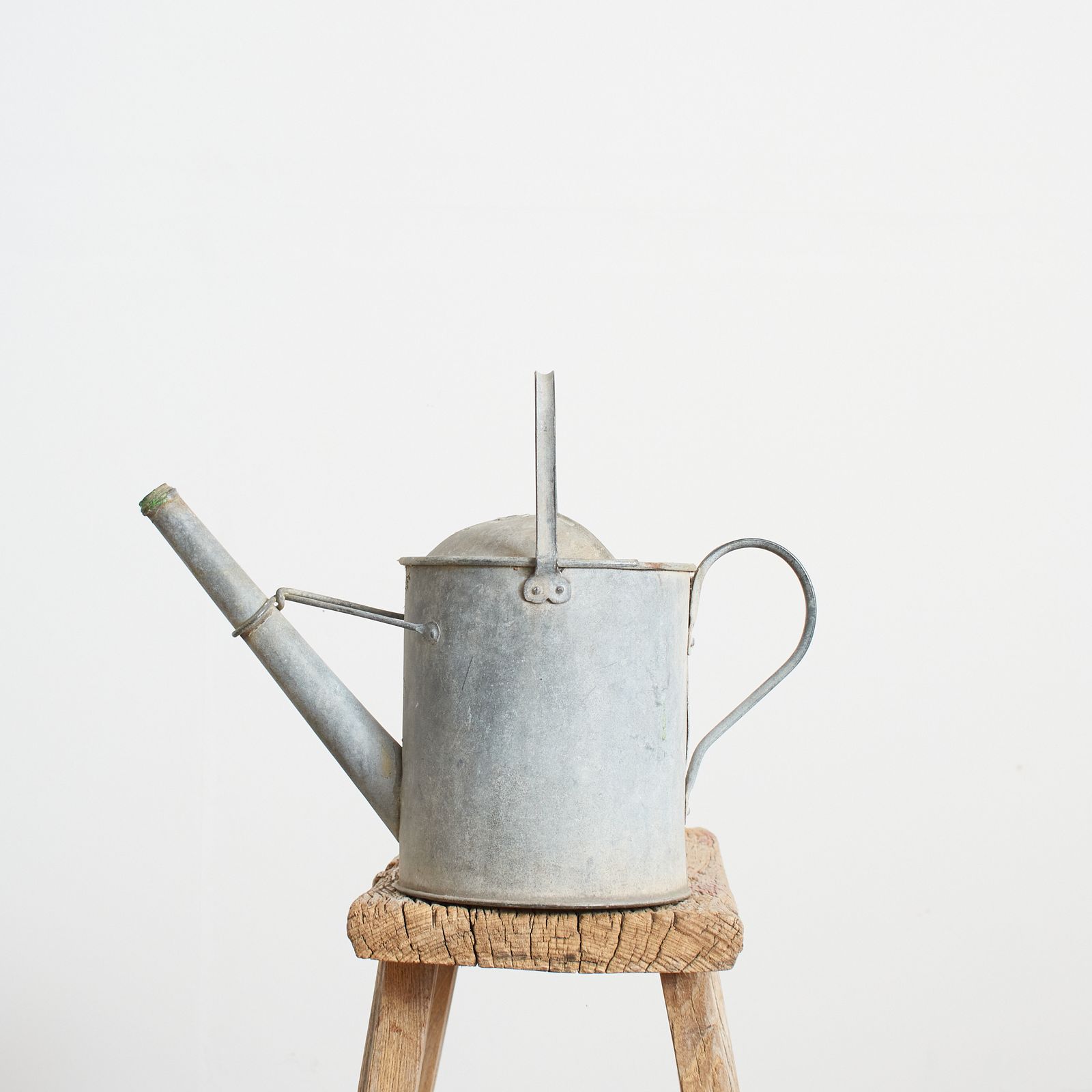 Small Antique Galvanised Watering Can – I