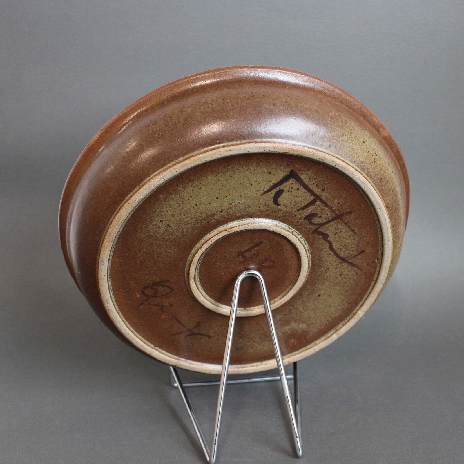 Stoneware Bowl With Sun Motif By Jean Claude Taburet For Hb Henriot (Circa 1960s 70s) photo vinterior