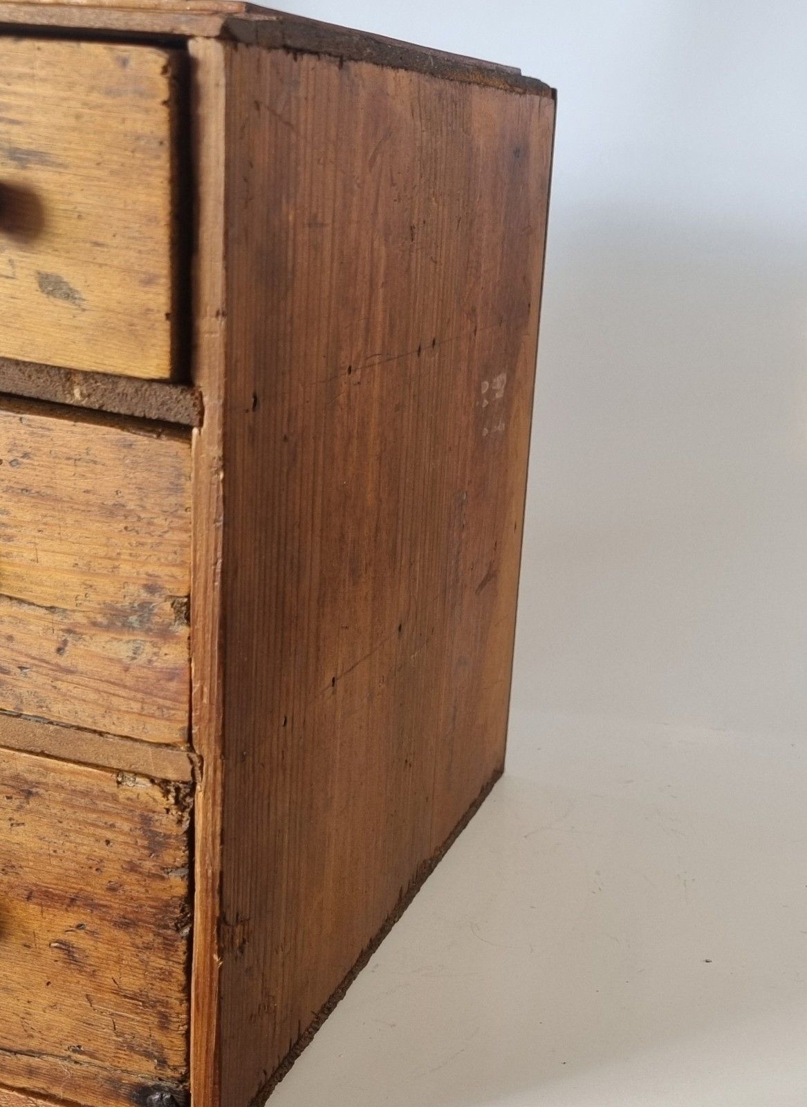 Vintage 6 Drawer Tool Chest Collectors Cabinet Engineer Watchmaker Scratch Made photo for sale