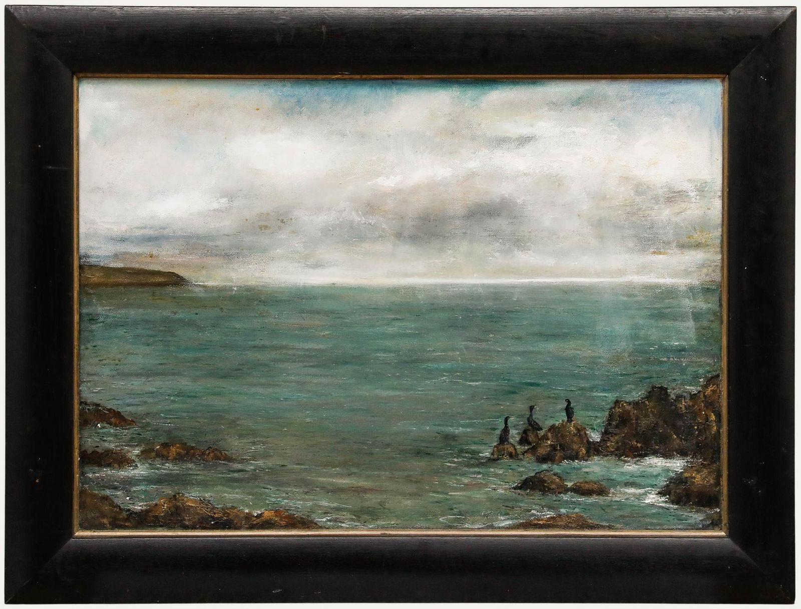 Karen Edwards (B.1961) Framed Contemporary Oil, The Cormorants