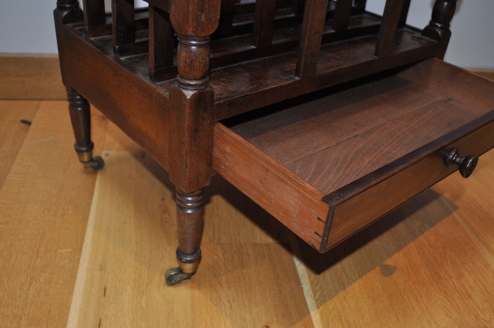Antique Mahogany Regency Canterbury / Magazine Rack photo 1438.0