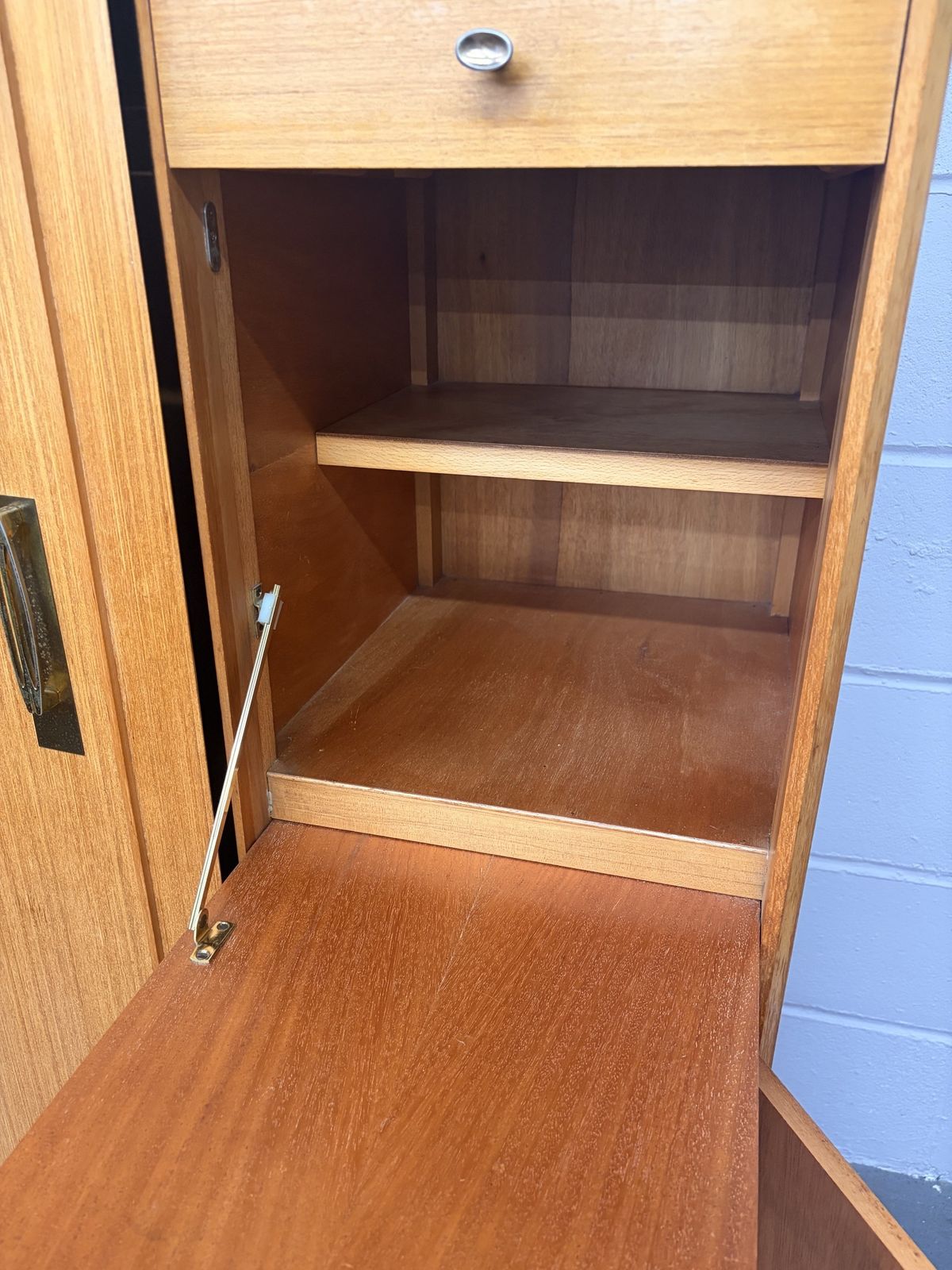 Mid Century Retro Teak Gentleman’s Wardrobe By Remploy photo vintage