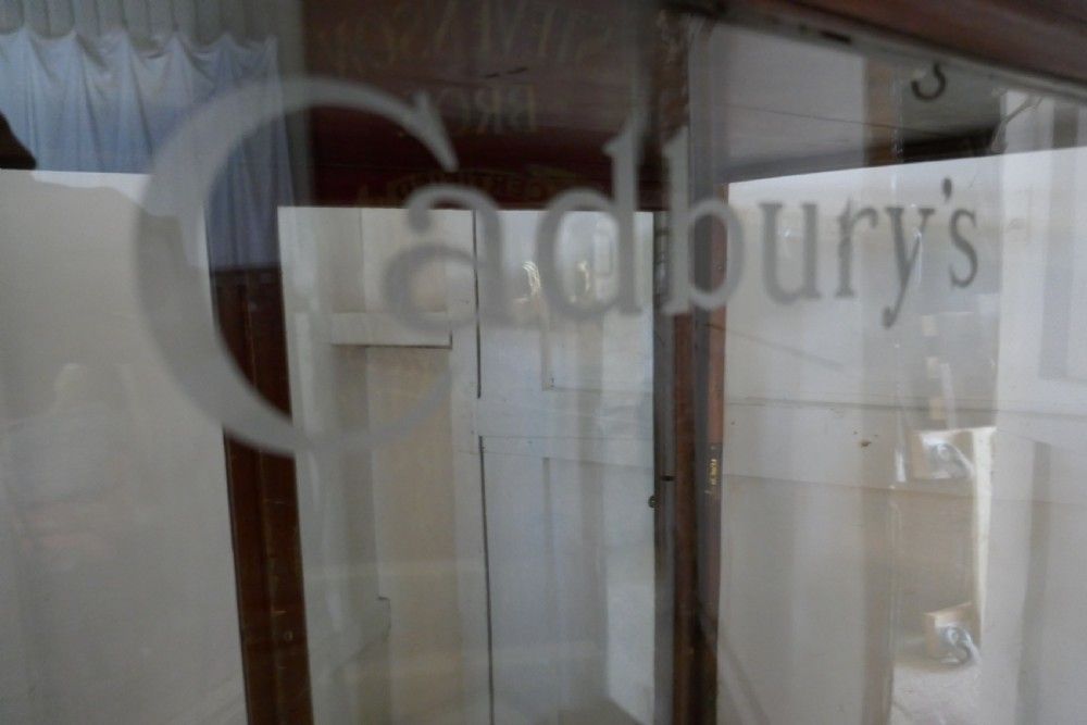 Edwardian Cadbury’s Counter Top Sweet Shop Advertising Cabinet photo furniture