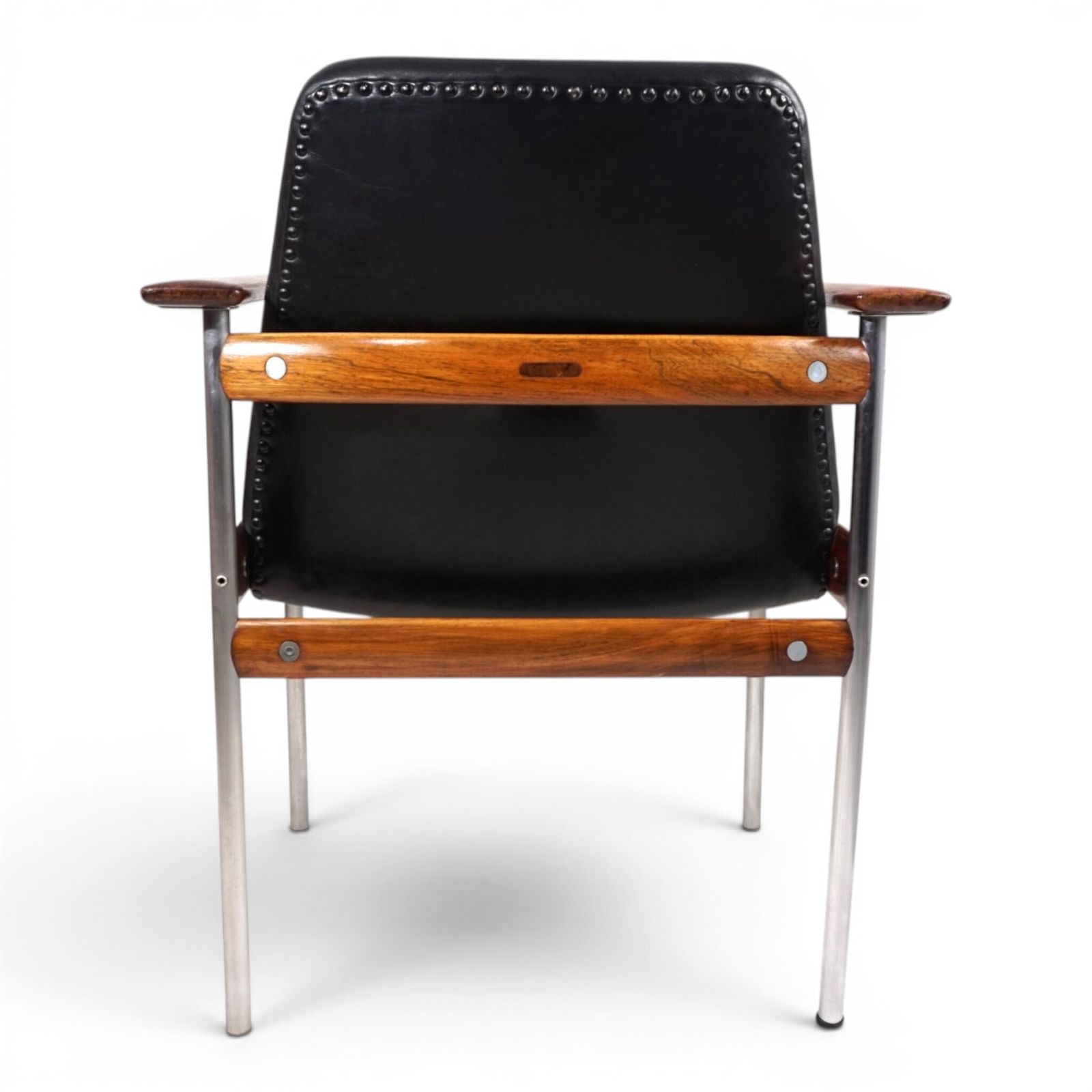 Leather Armchair By Sven Ivar Dysthe For Dokka Møbler, 1960 photo vinterior