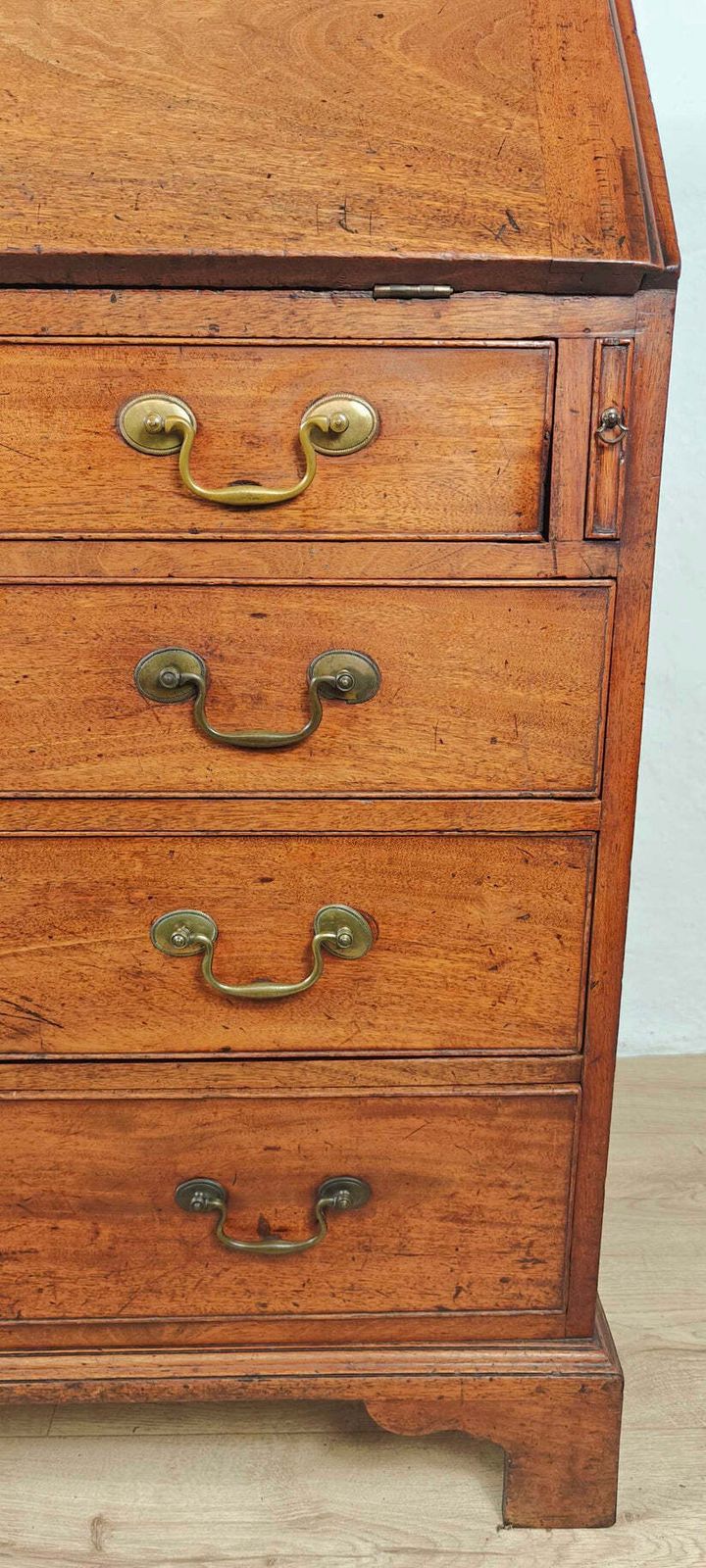 photo furniture Georgian Writing Bureau Desk Oak 18thc Antique English