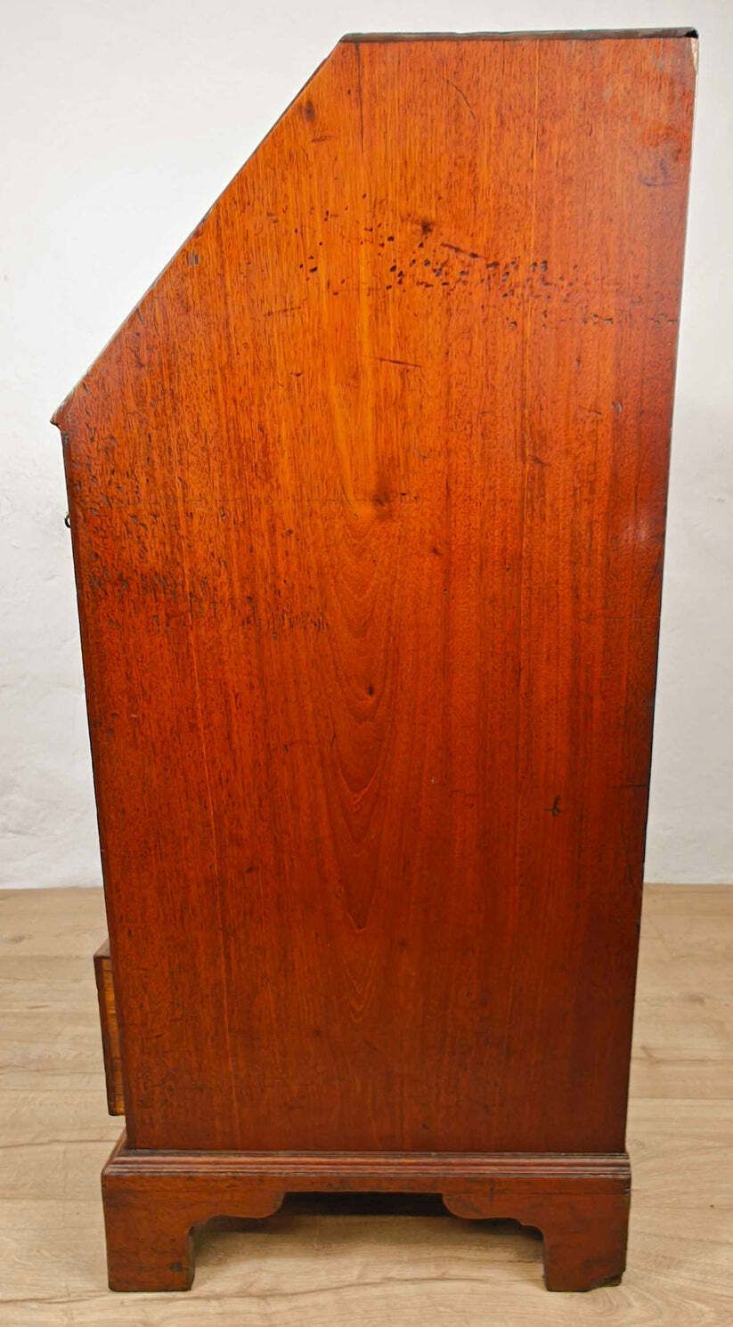 800.0 Georgian Writing Bureau Desk Oak 18thc Antique English photo