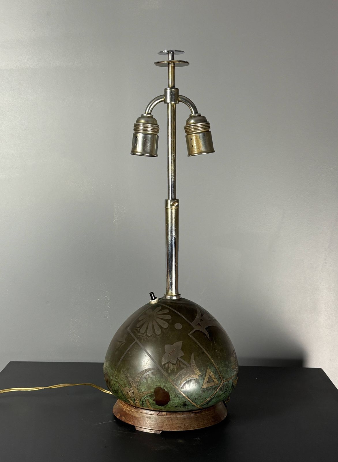 Lampe de table Art déco Paul Haustein pour WMF, série Ikora Congo, années 1920 photo furniture