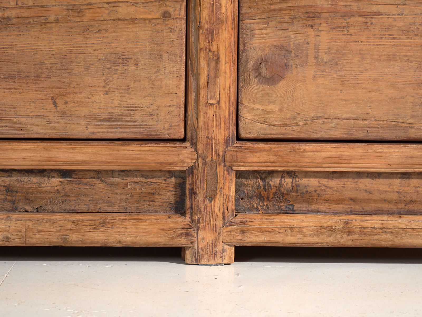 Antique Sideboard In Pine Wood – China, Circa 1930 photo vinterior