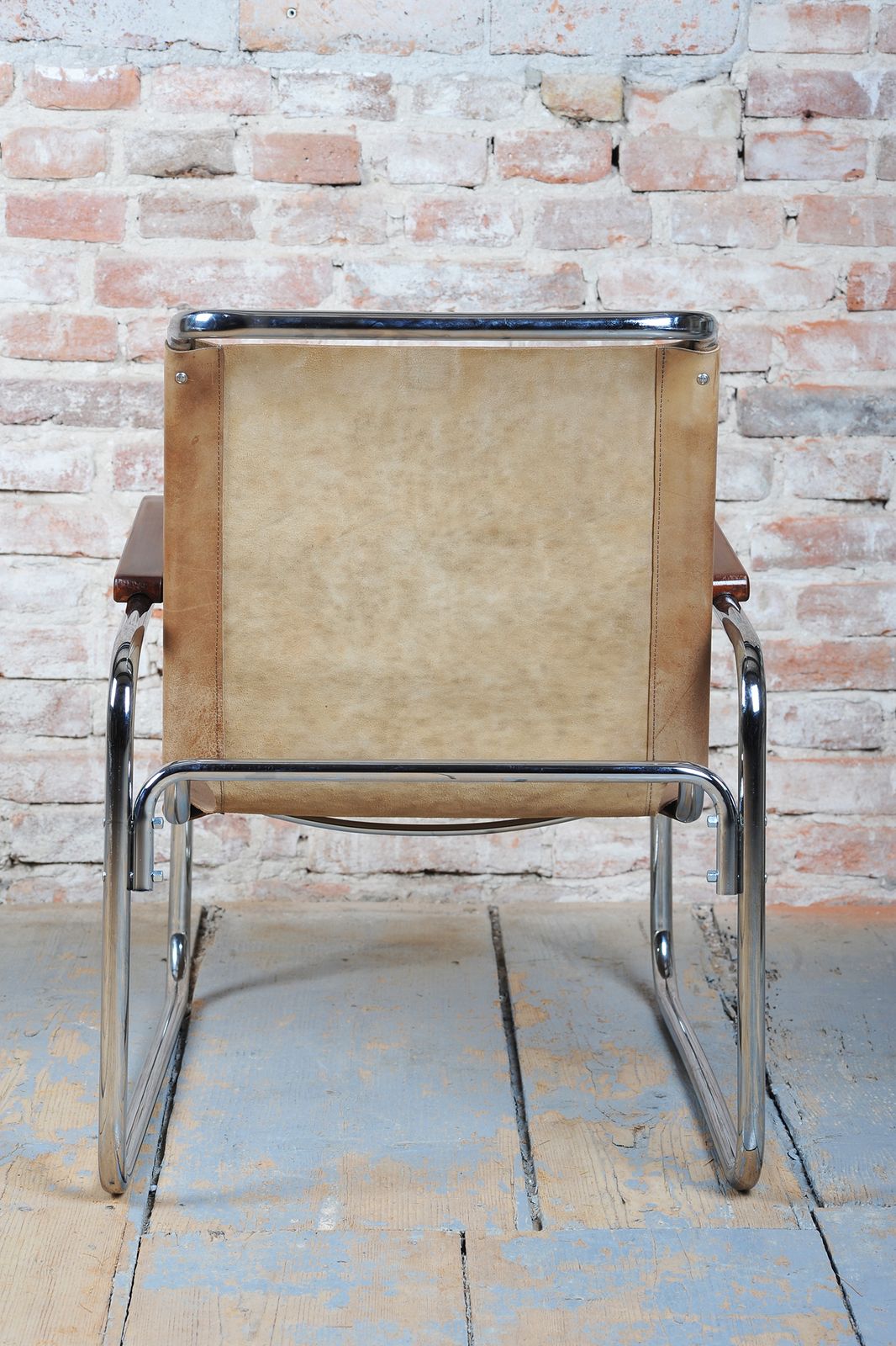 Restored Bauhaus Armchair, By M. Breuer For Thonet, Chrome, Czech, 1920s photo Furniture