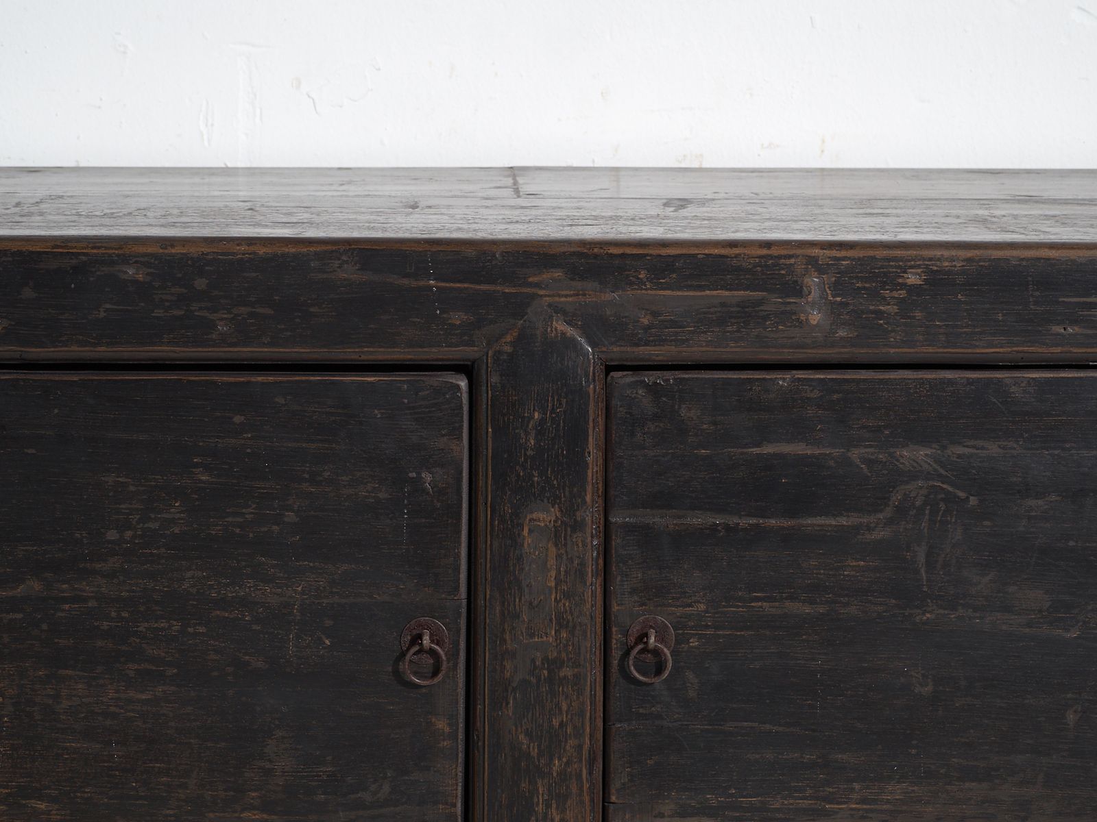 Antique Painted Sideboard In Elm Wood – China, Circa 1930 photo vintage
