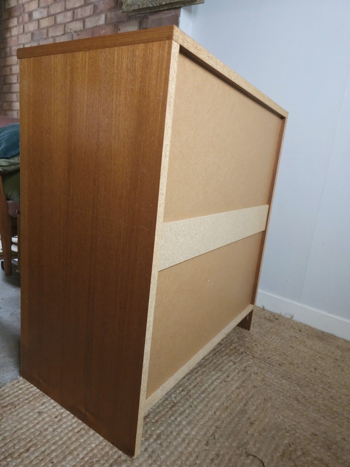 photo for sale Mid Century Chest Of Drawers Retro Vintage Teak Storage Roller Drawers Delivery