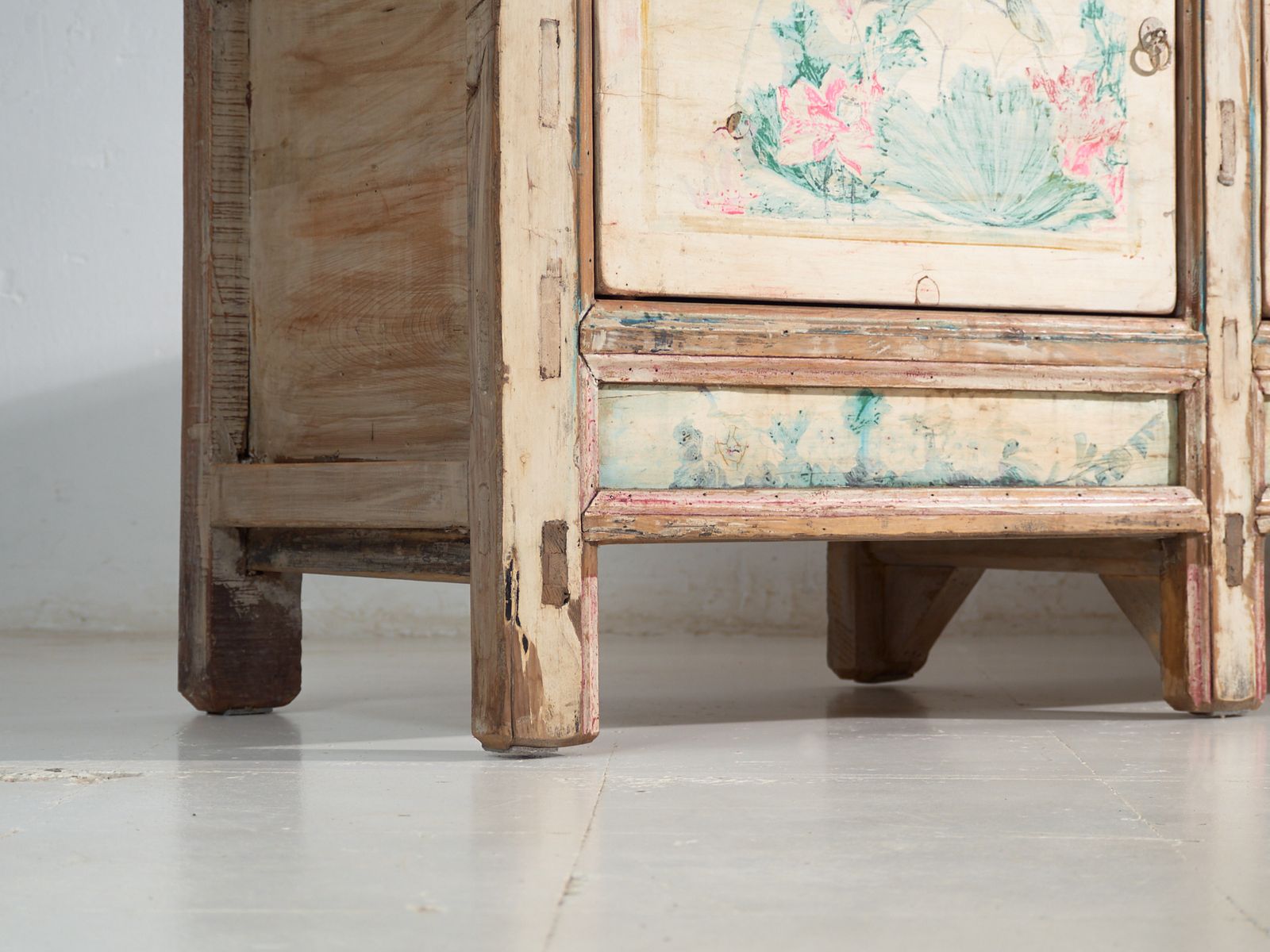 Antique Painted Sideboard In Pine Wood – China, Circa 1930 photo Furniture