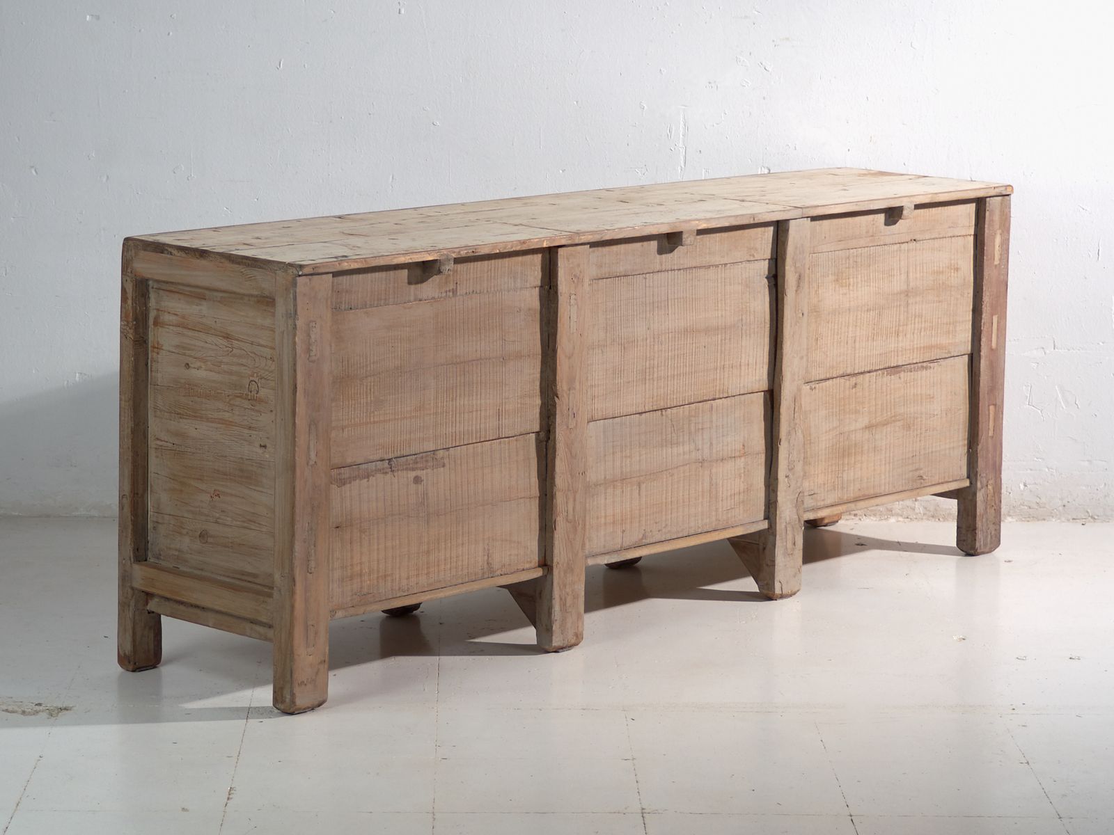 3178.0 Antique Painted Sideboard In Pine Wood – China, Circa 1930 photo