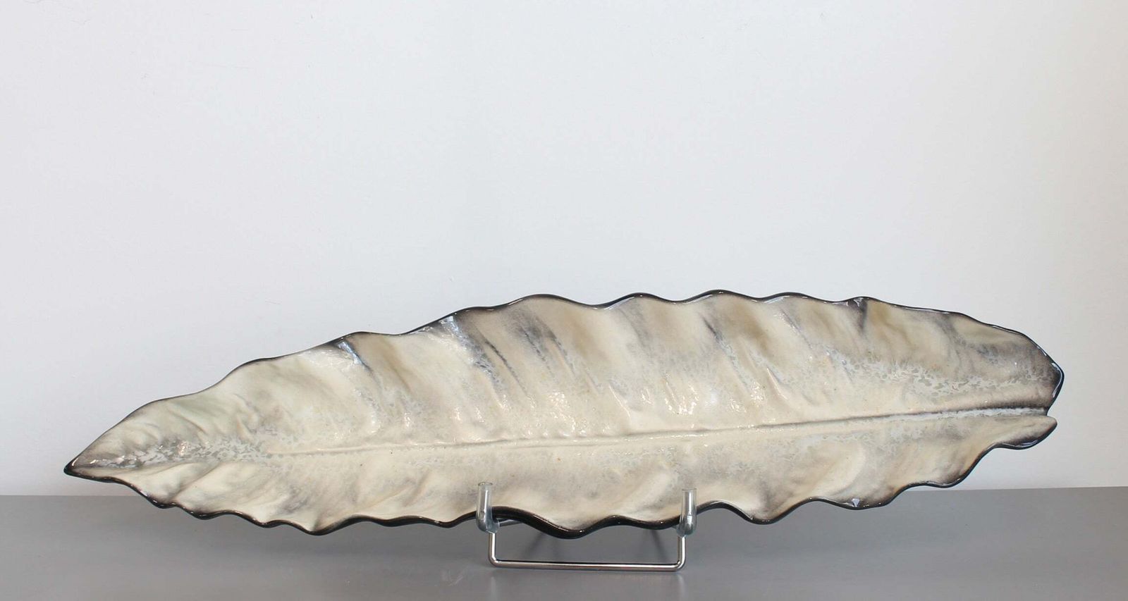 1800.0 Decorative French Ceramic Tray By Pol Chambost (Circa 1950s)   Large photo