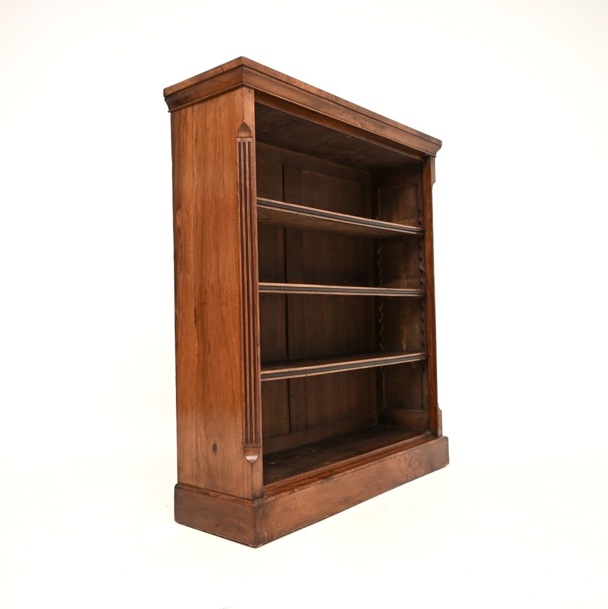 Antique Victorian Walnut Open Bookcase photo Furniture