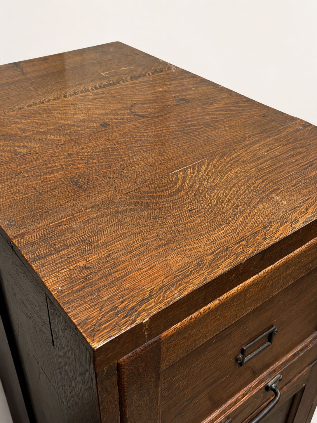 Early 1900s Antique Oak Filing Cabinet photo Furniture
