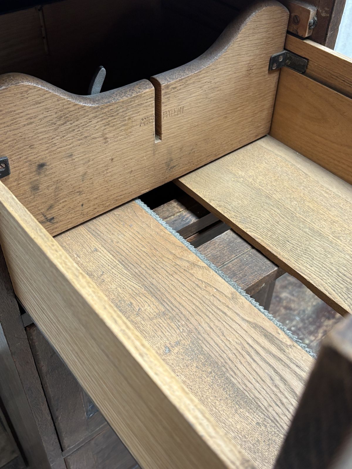 Early 1900s Antique Oak Filing Cabinet photo buy