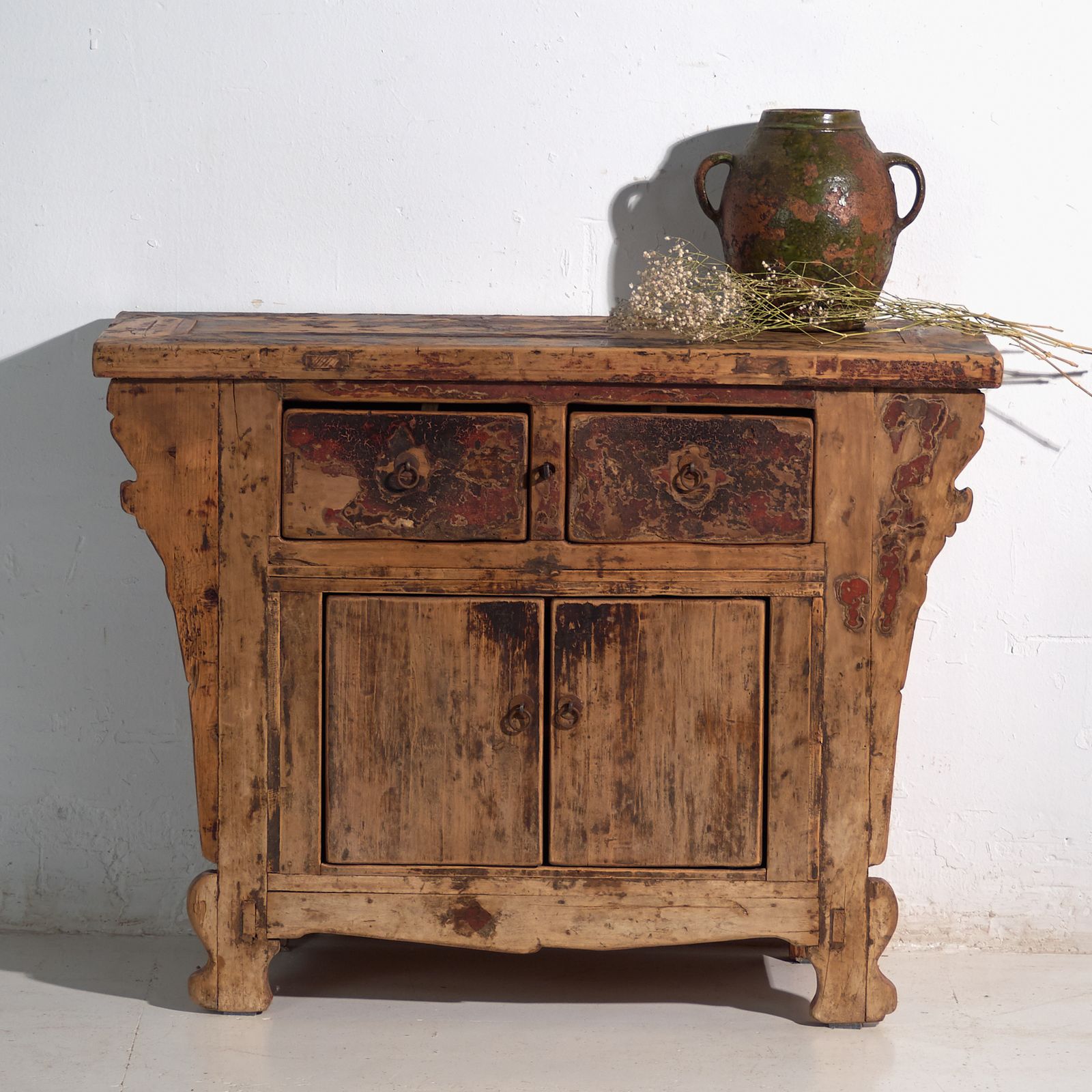 photo furniture Antique Sideboard In Pine Wood – China, Circa 1930