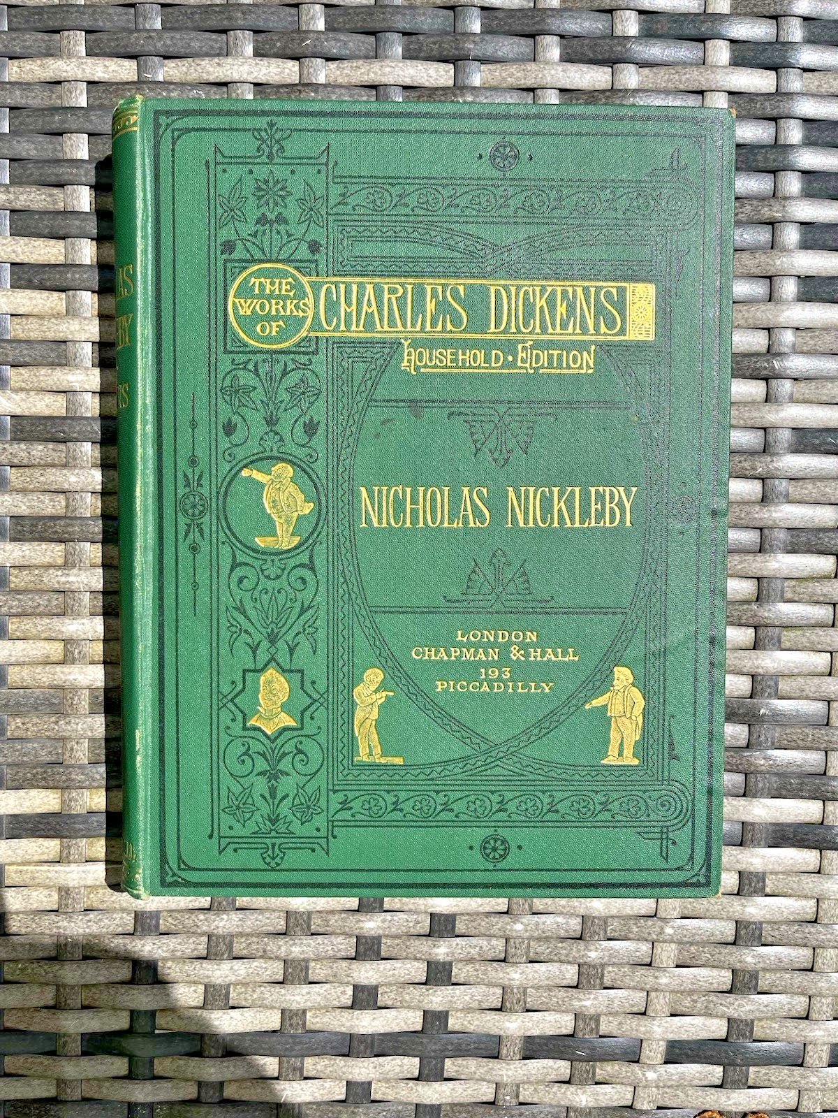 8 Antique Books The Works Of Charles Dickens Household Edition Chapman & Hall photo buy