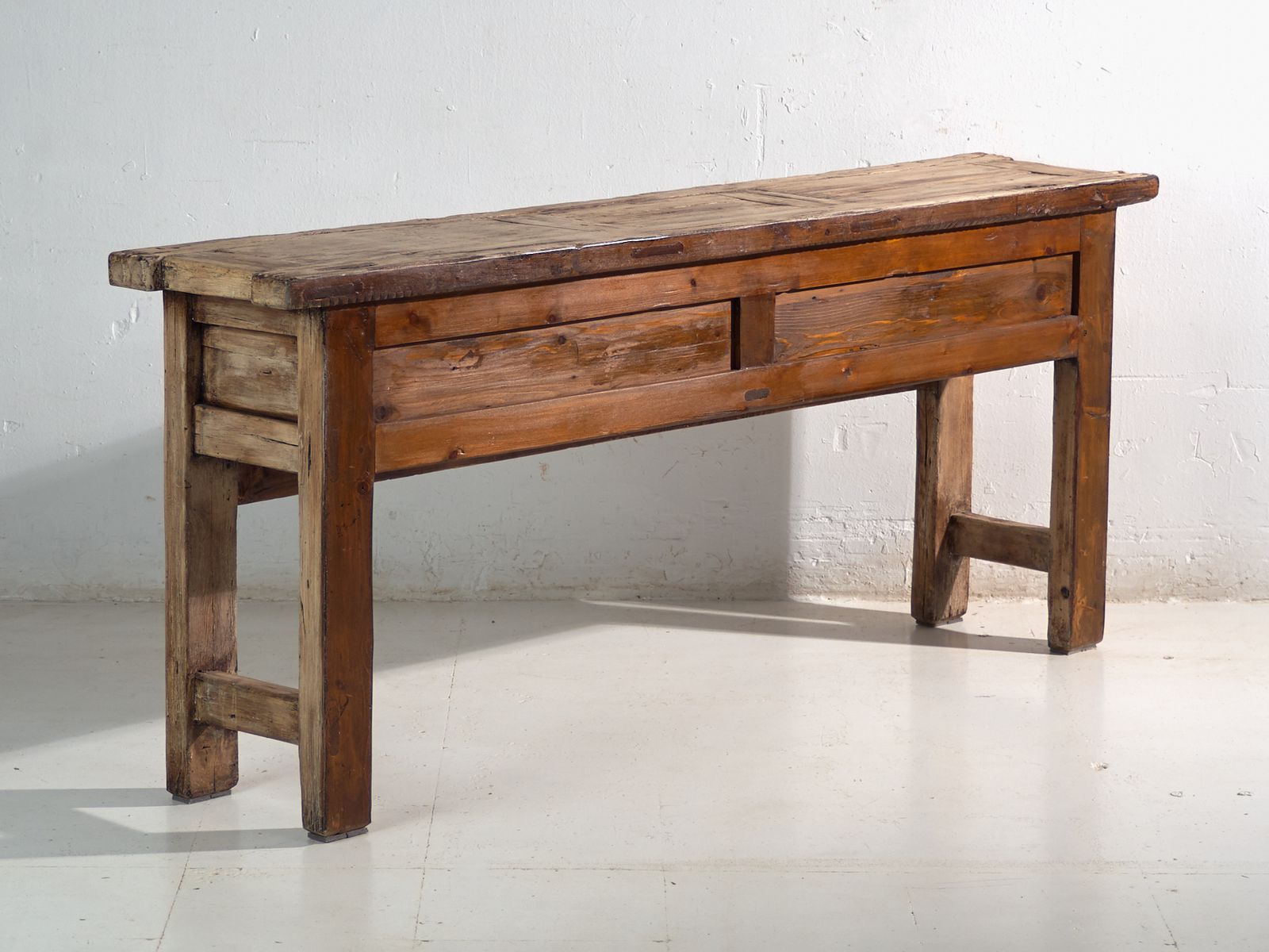 photo for sale Antique Carved Console Table In Elm Wood – China, Circa 1930