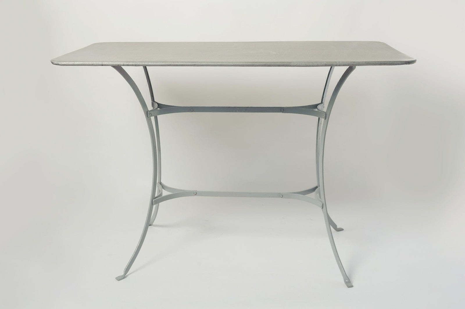 Upgrade Your Outdoor Dining Experience With A French Style Rectangular Zinc Garden Table   Seats 4 6 People And Available For Immediate Delivery! photo furniture