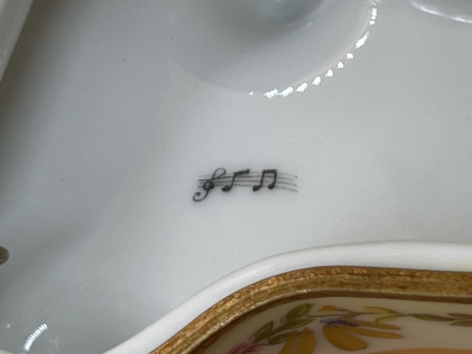 Jacques Limoges Porcelain France Limited Edition 55/250 Hinged Piano Hand Painted Trinket / Jewelry Box. photo vintage