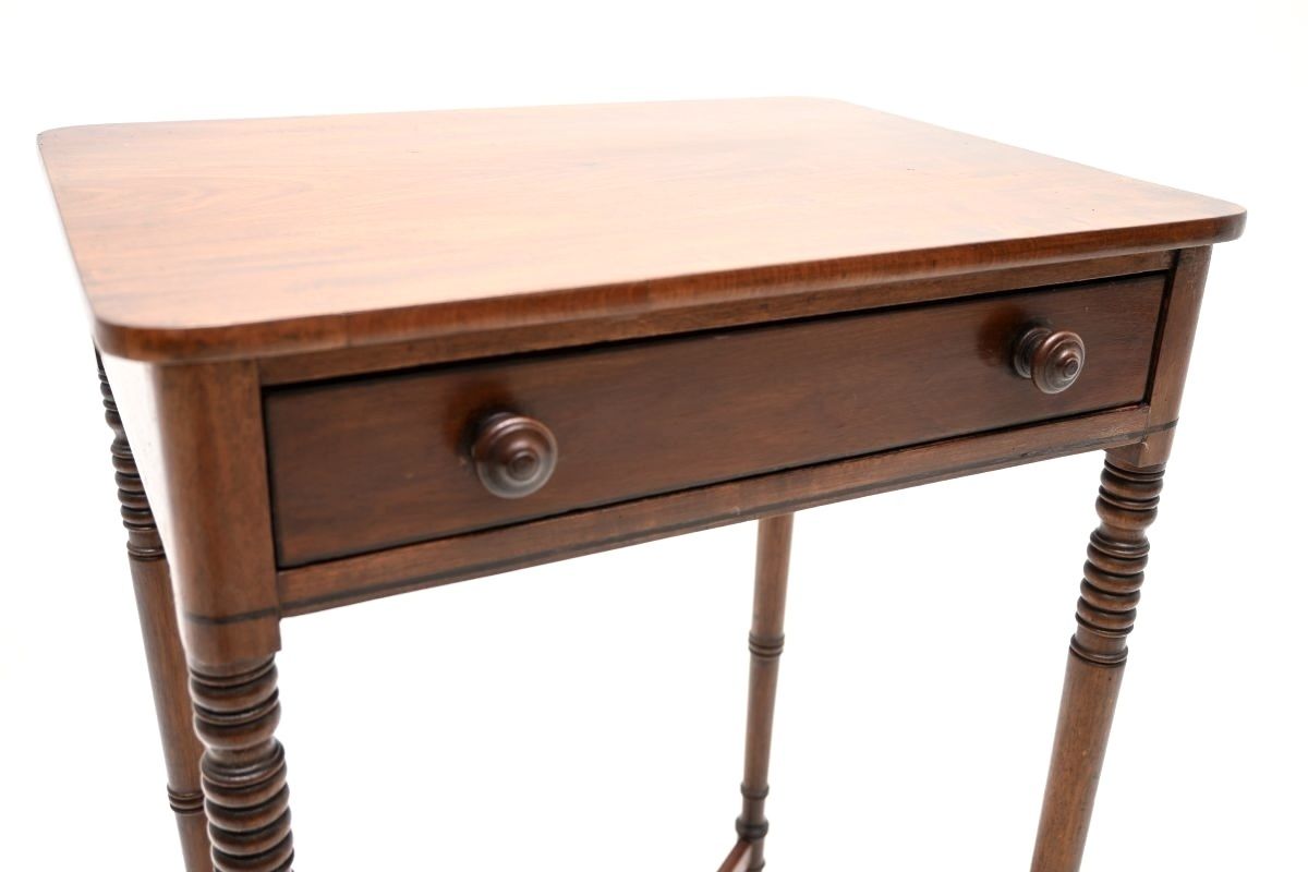 Antique Georgian Period Mahogany Side Table photo Furniture