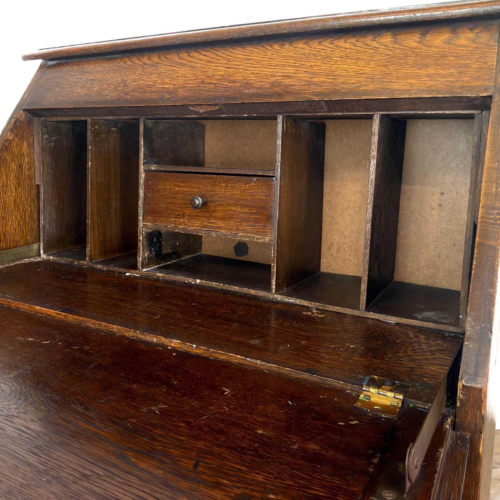 photo for sale Early 20th Century Oak Jacobean Style Bureau | Vintage Bureau | Vintage Desks | Home Office And Study | Oak Bureaux