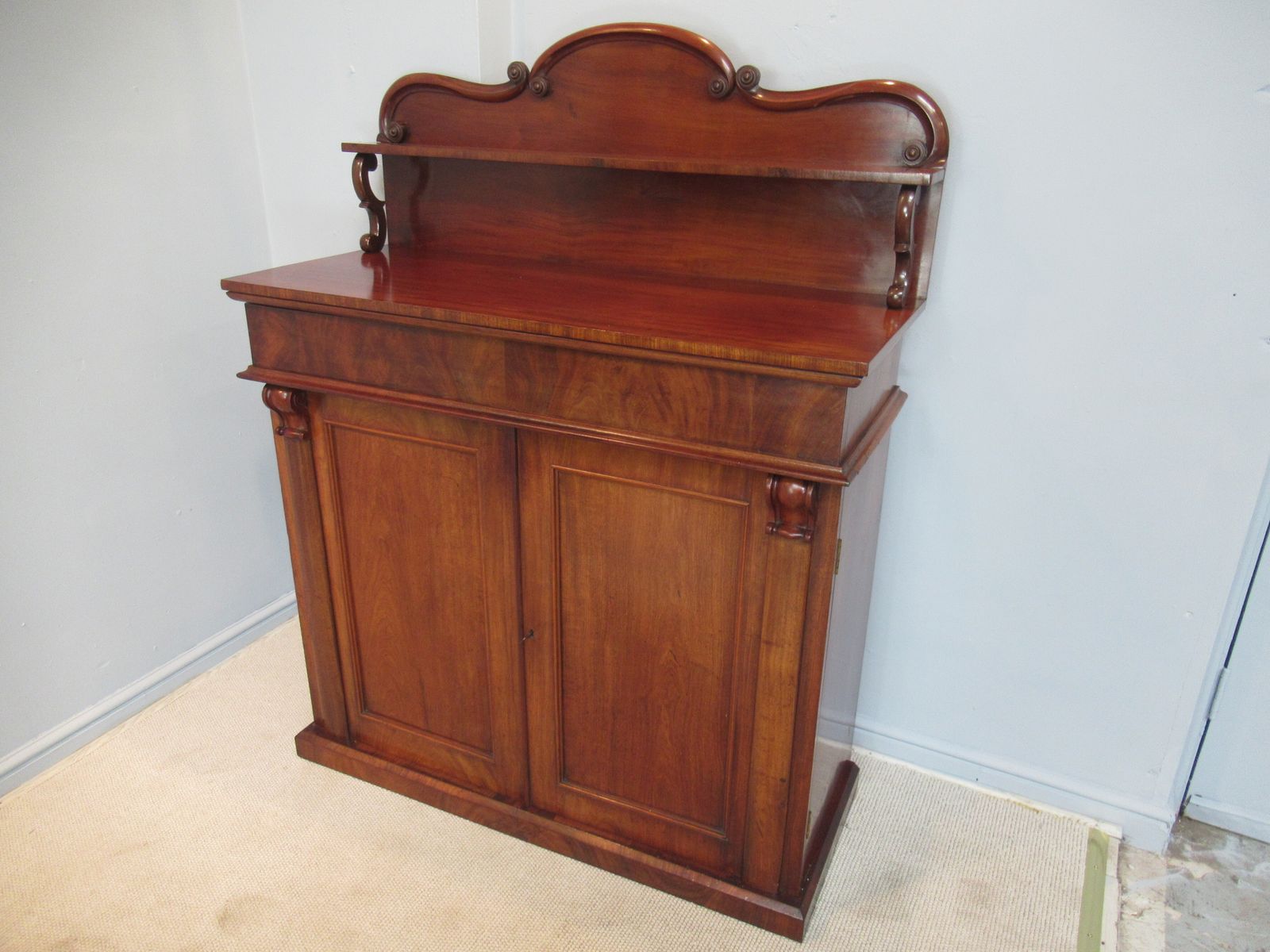 Victorian     1870s Mahogany Chiffonier