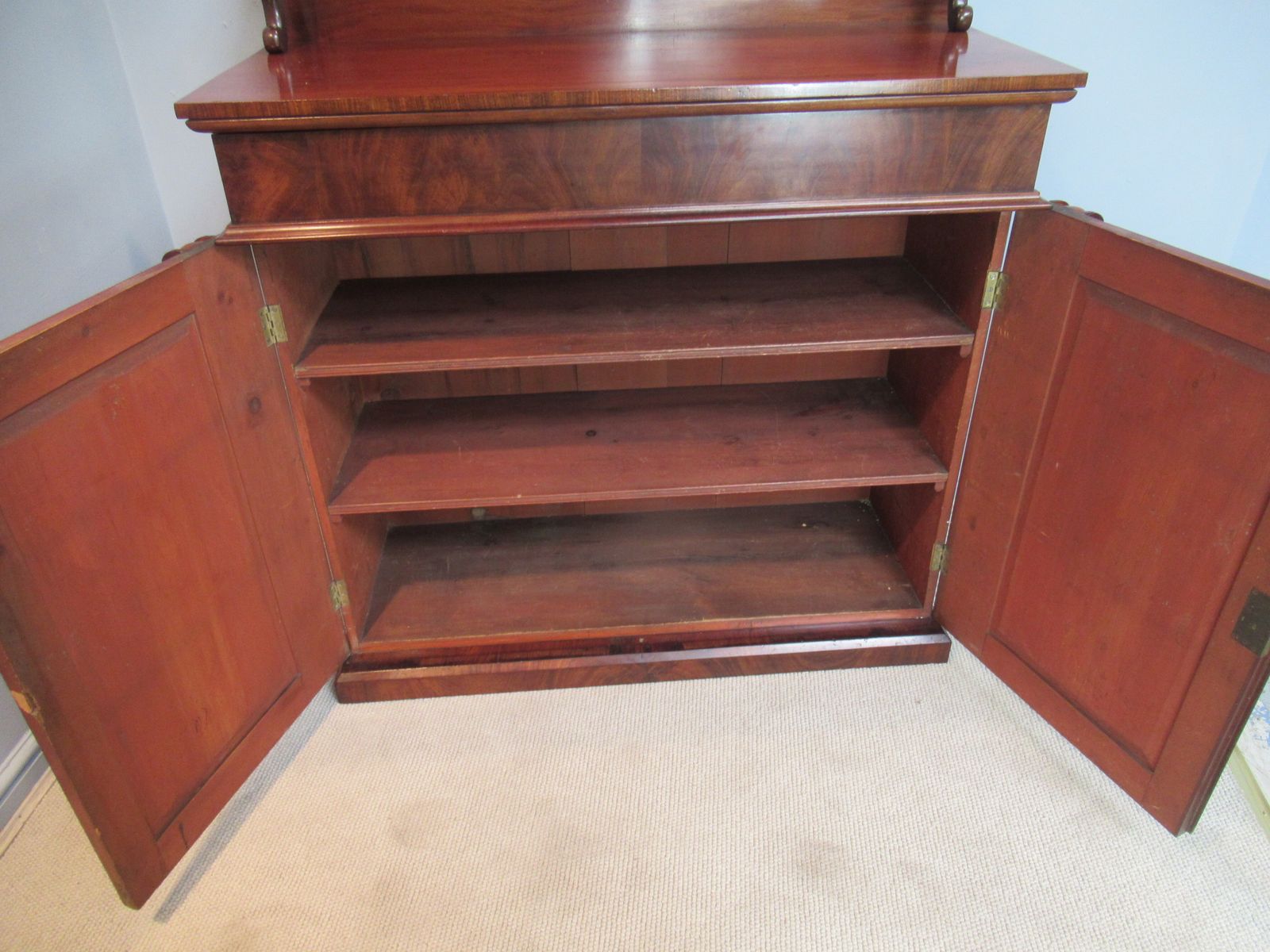 Furniture Victorian     1870s Mahogany Chiffonier photo