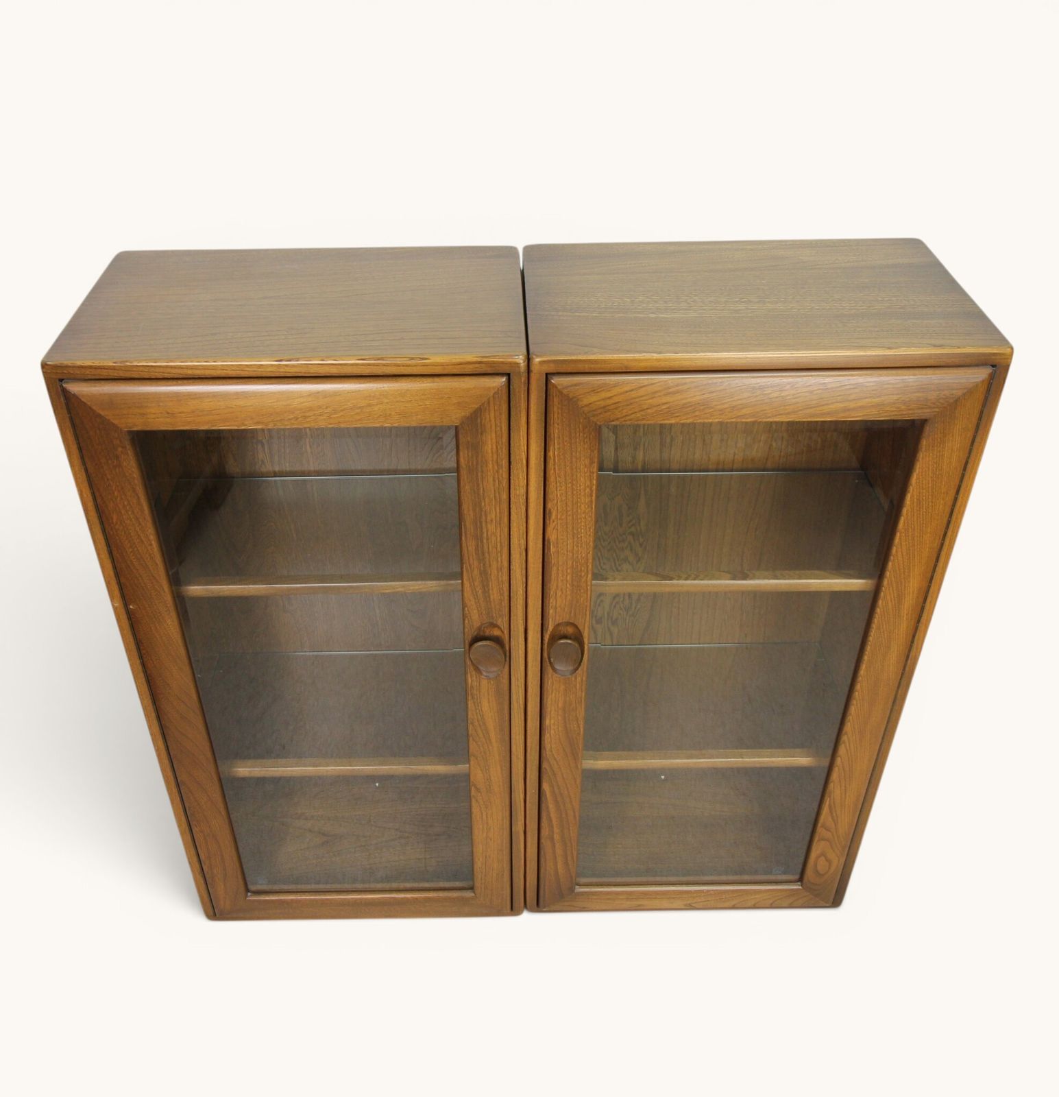 Set Of 2 Ercol 819 Golden Dawn Small Cabinets photo 395.0