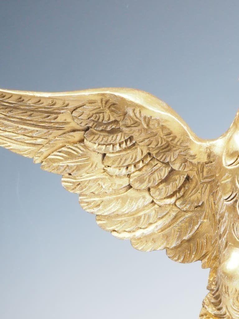Art Pair Of Decorative Gilt Eagle Stands – Home Interior Decor photo