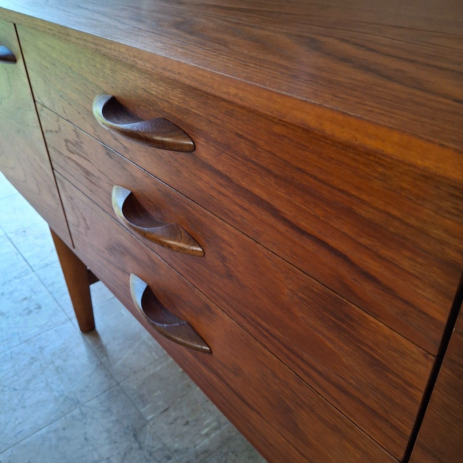 photo for sale Fab Vintage Retro Mid Century Modern 1970s Avalon Small Teak Sideboard Credenza