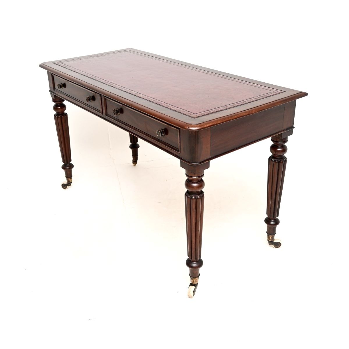 Antique Victorian Mahogany Writing Table / Desk photo for sale