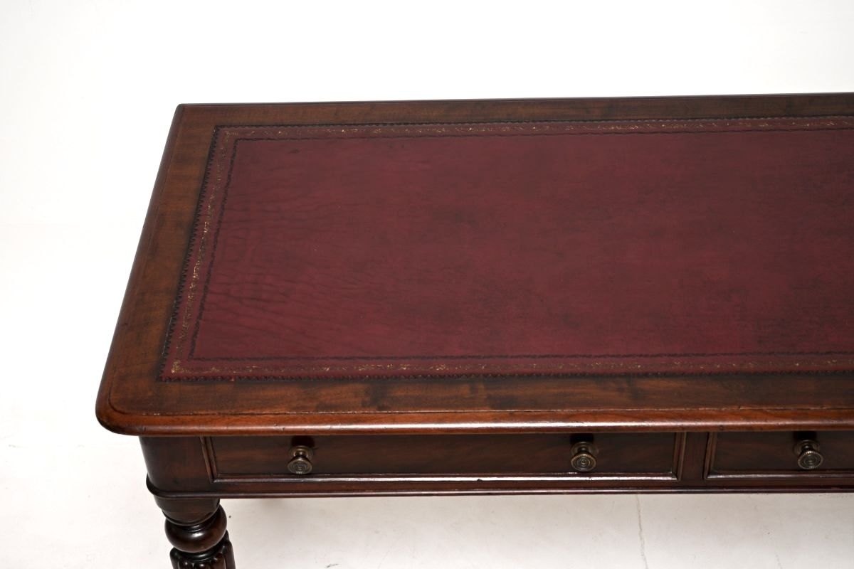 Antique Victorian Mahogany Writing Table / Desk photo Furniture