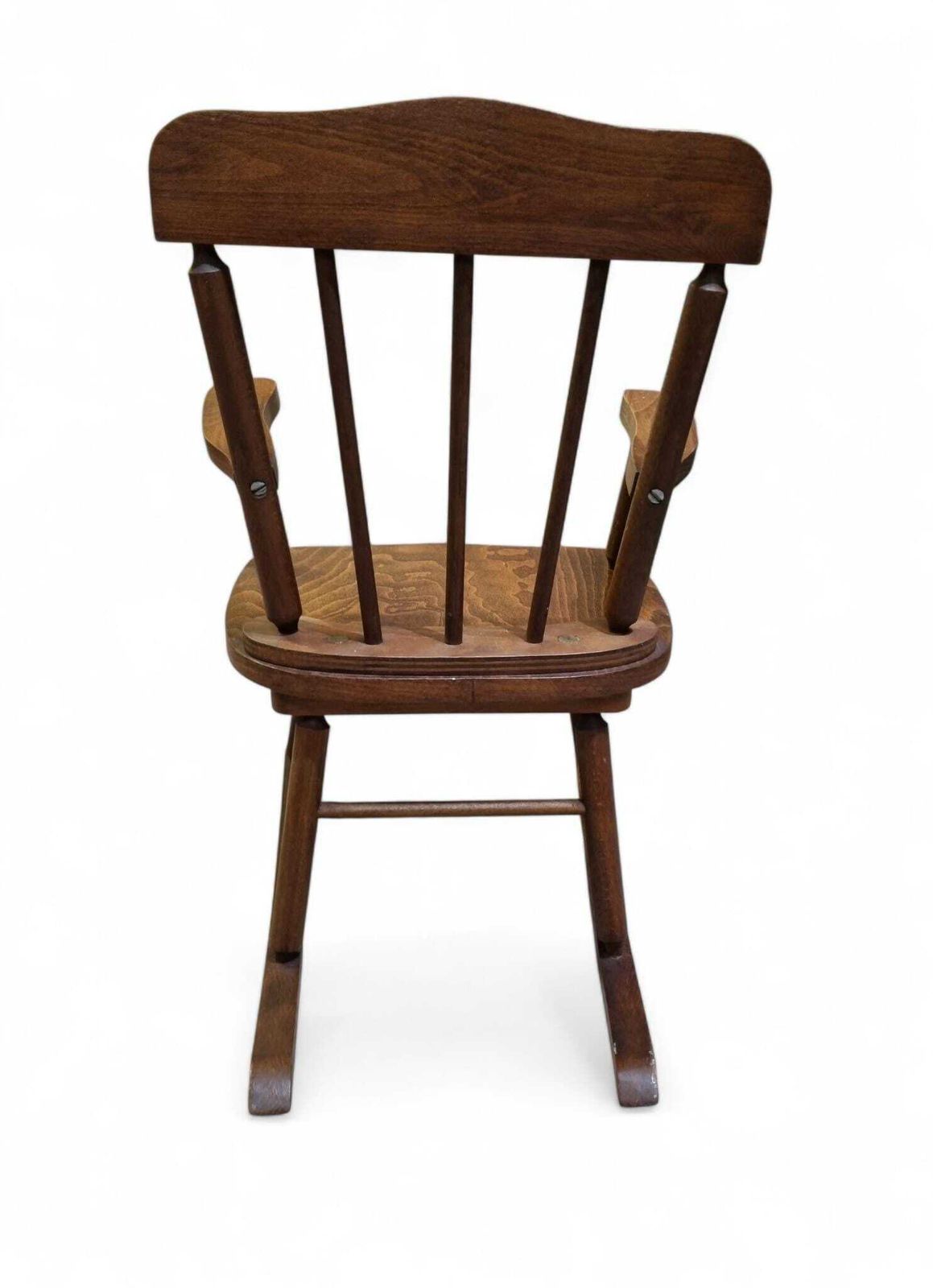 Vintage Children’s Wooden Rocking Chair / Solid Wood / Traditional Nursery Chair / C1970 photo furniture
