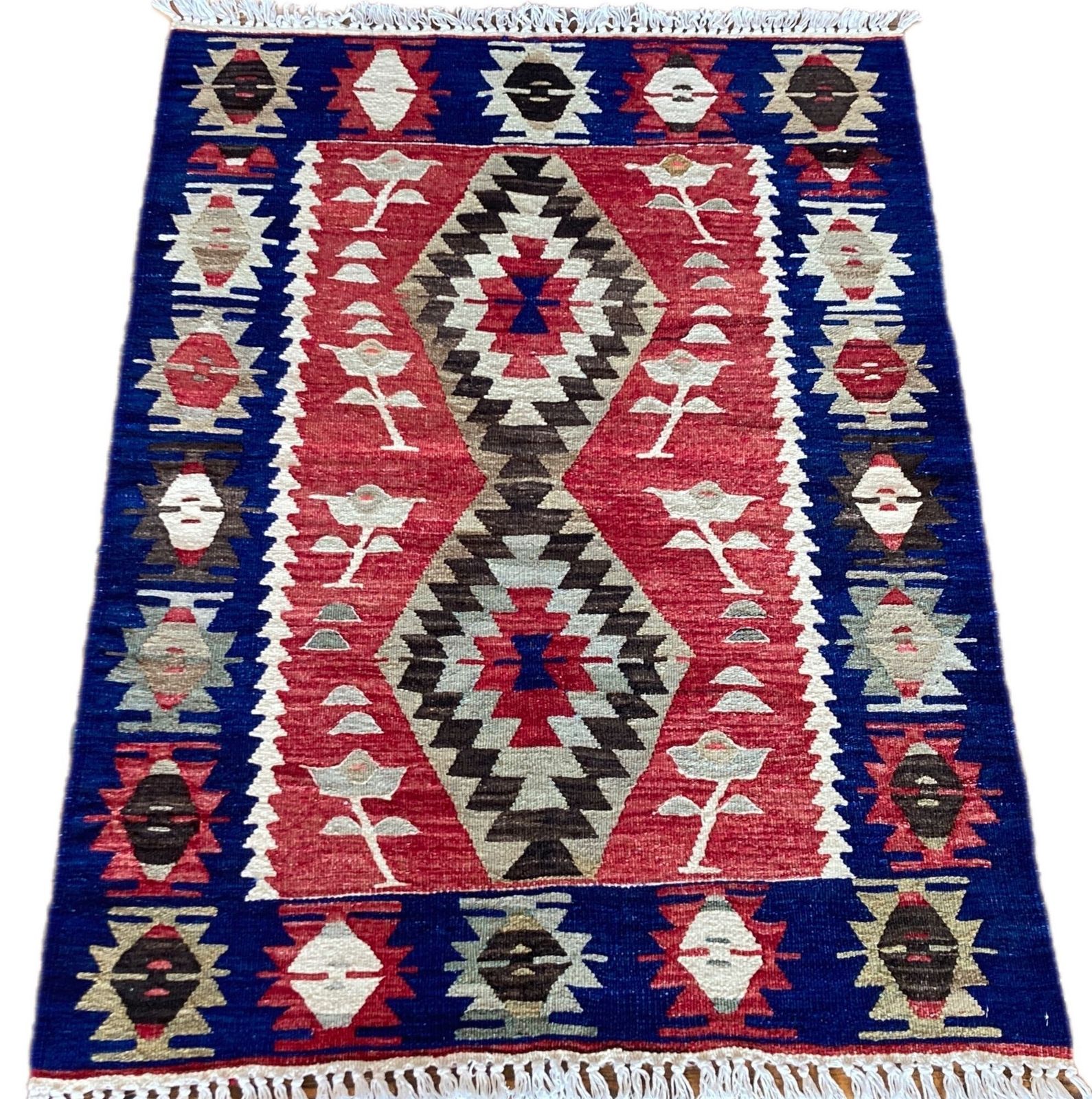 Vintage Anatolisch Kilim 1,22 m x 0,89 m photo furniture