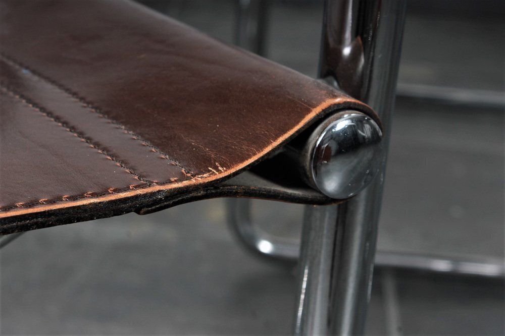 Mg5 Saddle Leather Lounge Chairs By Matteo Grassi, Set Of 6 photo for sale